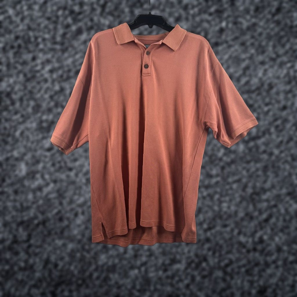 Tommy Bahama Tommy Bahama Polo Shirt Adult Mens Large Orange Marlin Casual Cotton Rugby Size US L / EU 52-54 / 3 - 1 Thumbnail