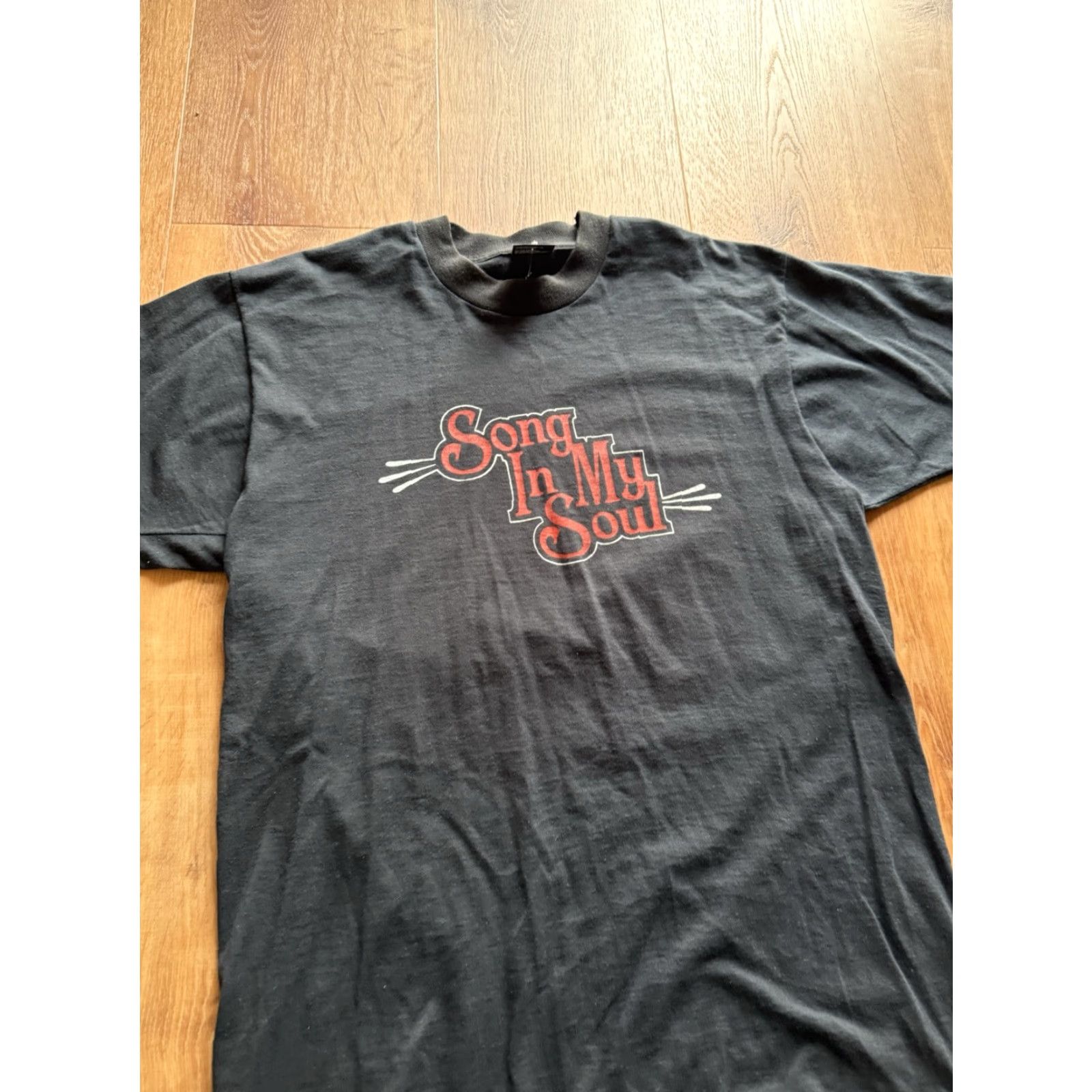 Fruit Of The Loom VINTAGE Song In My Soul Single Stitch Tshirt Christian Band Mens Large Black Stitch L Band Mens VINTAGE Size US L / EU 52-54 / 3 - 6 Thumbnail