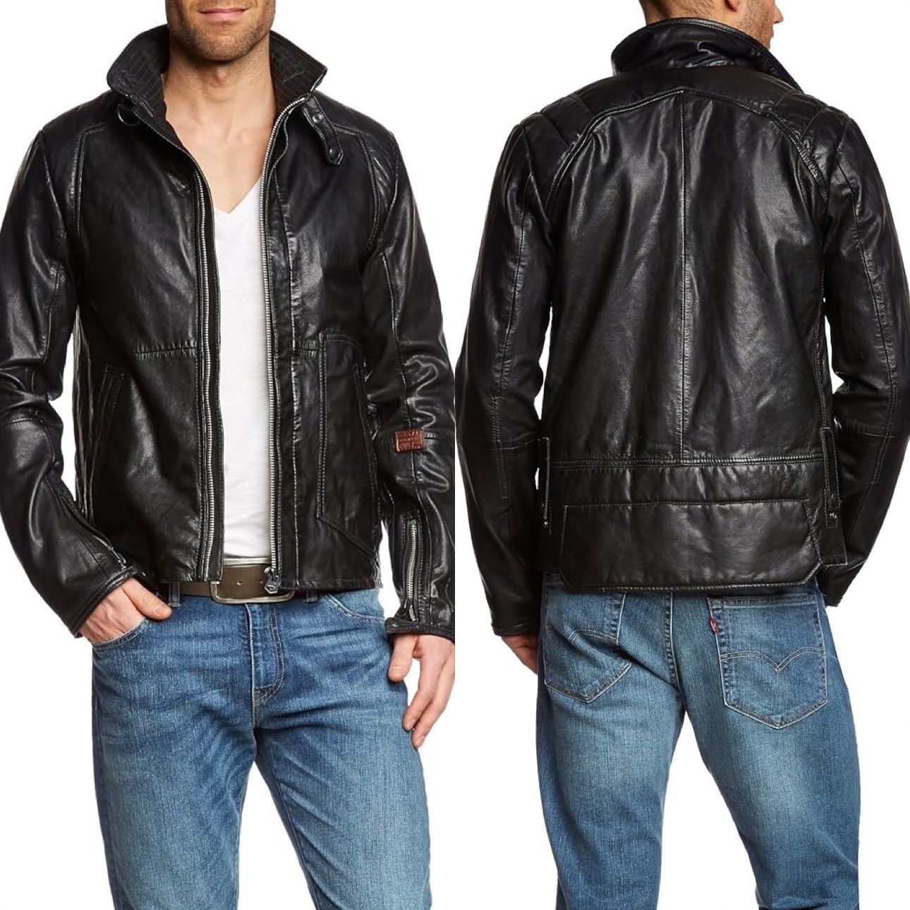 G-Star G-Star Raw Goat Leather Jacket Rco Brando Men Size US M / EU 48-50 / 2 - 9 Thumbnail