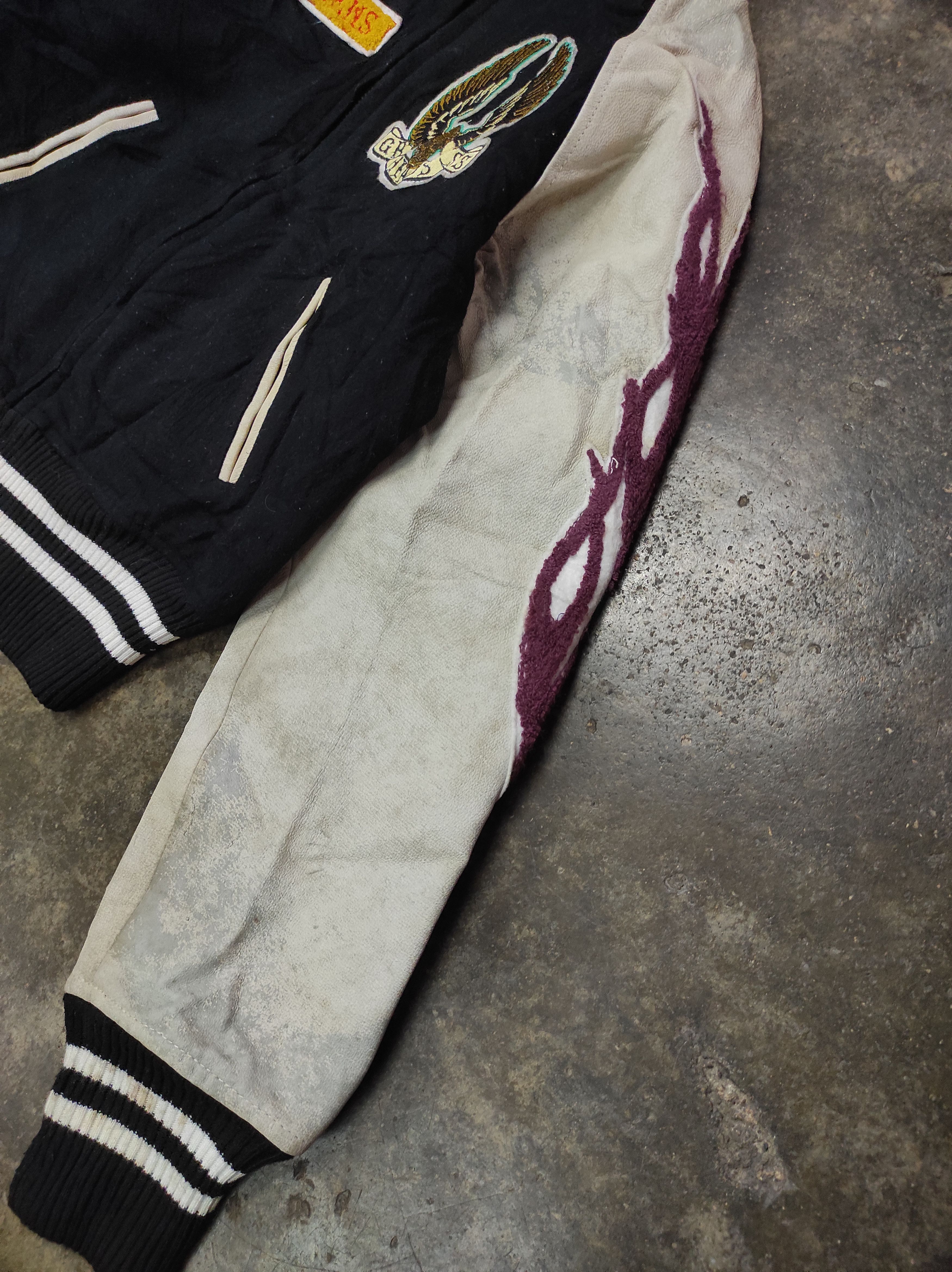 Hysteric Glamour GLAD NEWS DURABLE WEAR VARSITY JACKET LEATHER Size US S / EU 44-46 / 1 - 6 Thumbnail