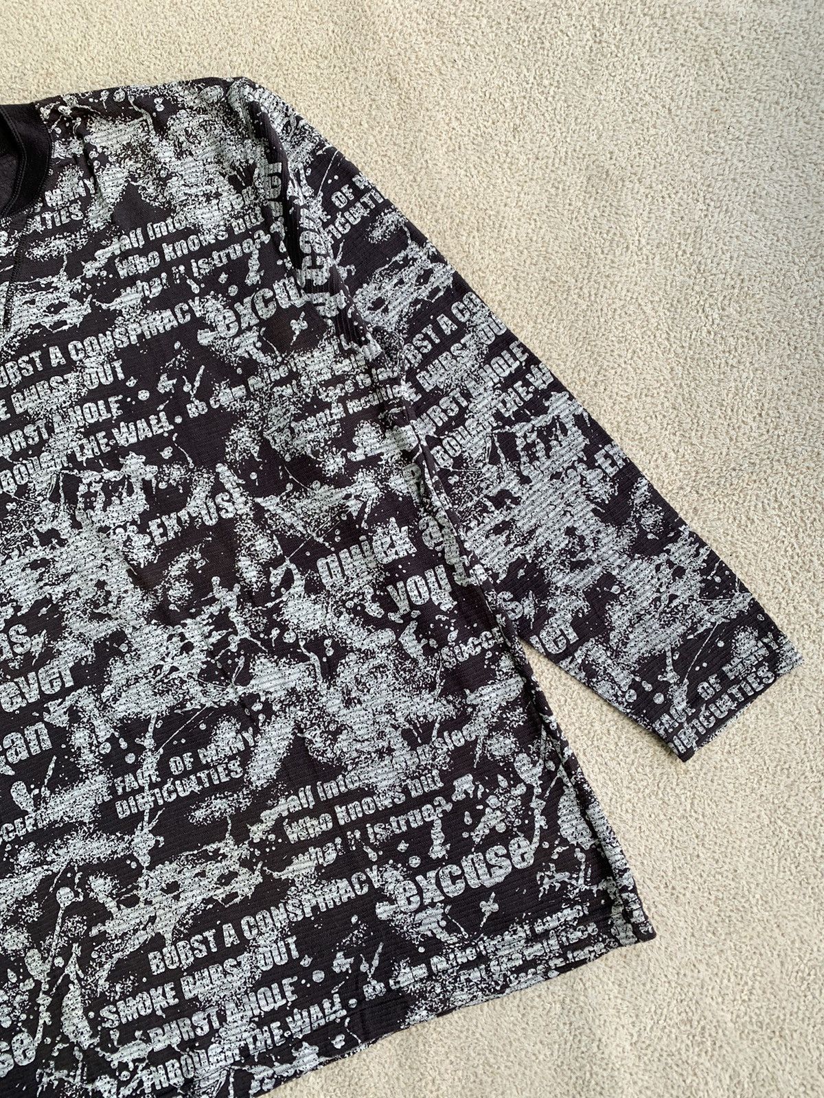 Japanese Brand Yeoman Poem Rock Longsleeve Tshirt Size US L / EU 52-54 / 3 - 5 Thumbnail