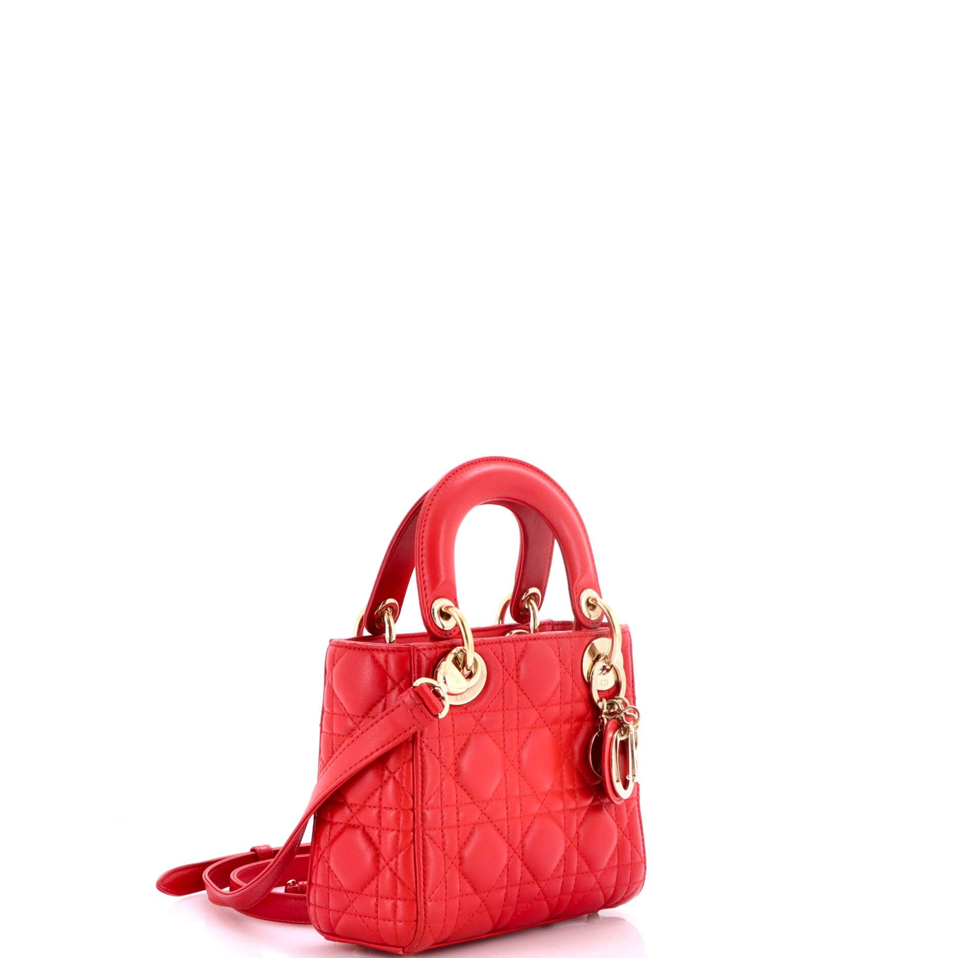 Dior Lady Dior Bag Cannage Quilt Lambskin Mini Size ONE SIZE - 1 Thumbnail