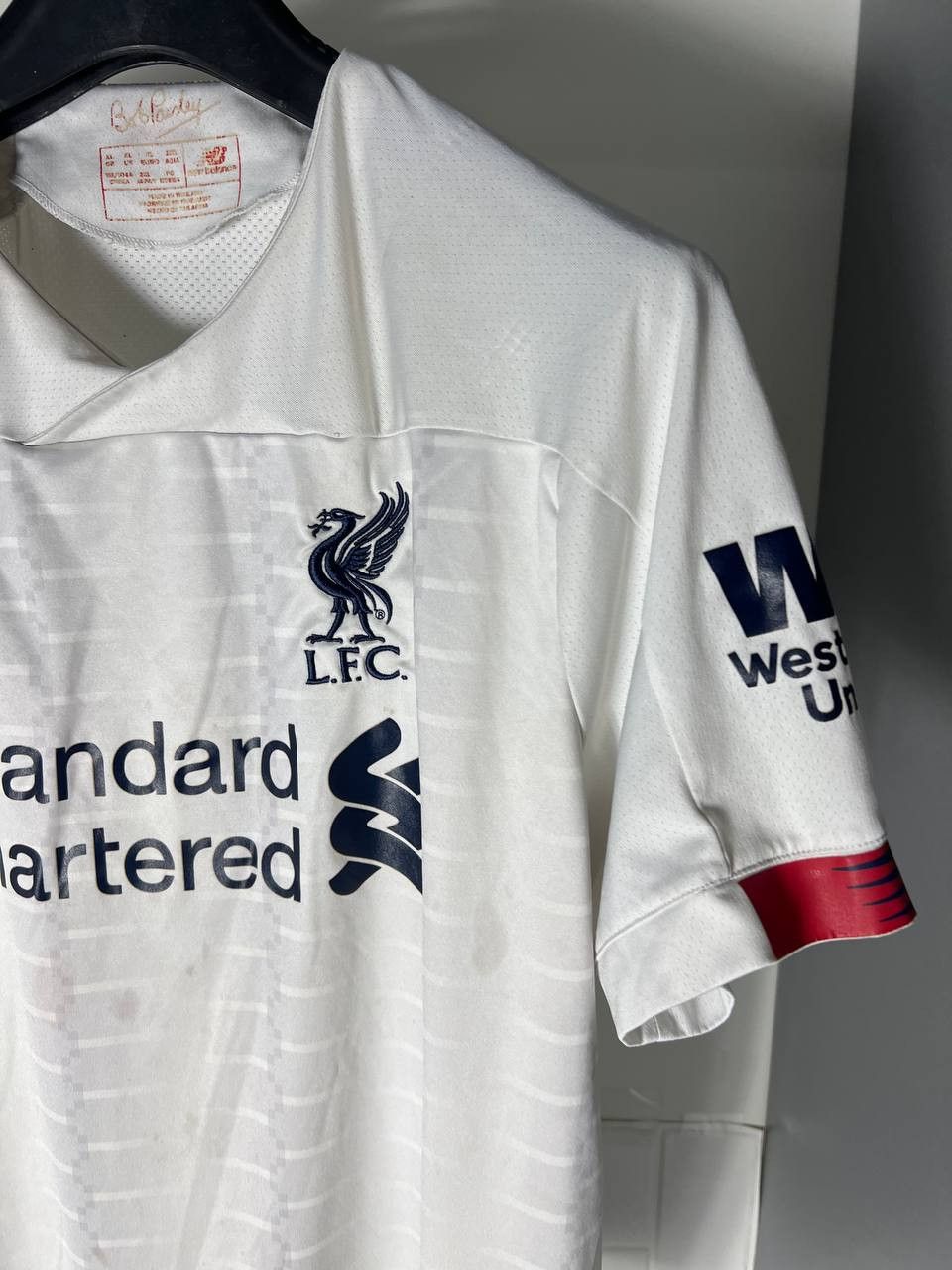New Balance VINTAGE NEW BALANCE FC LIVERPOOL ENGLAND SOCCER JERSEY RETRO Size US XL / EU 56 / 4 - 5 Thumbnail