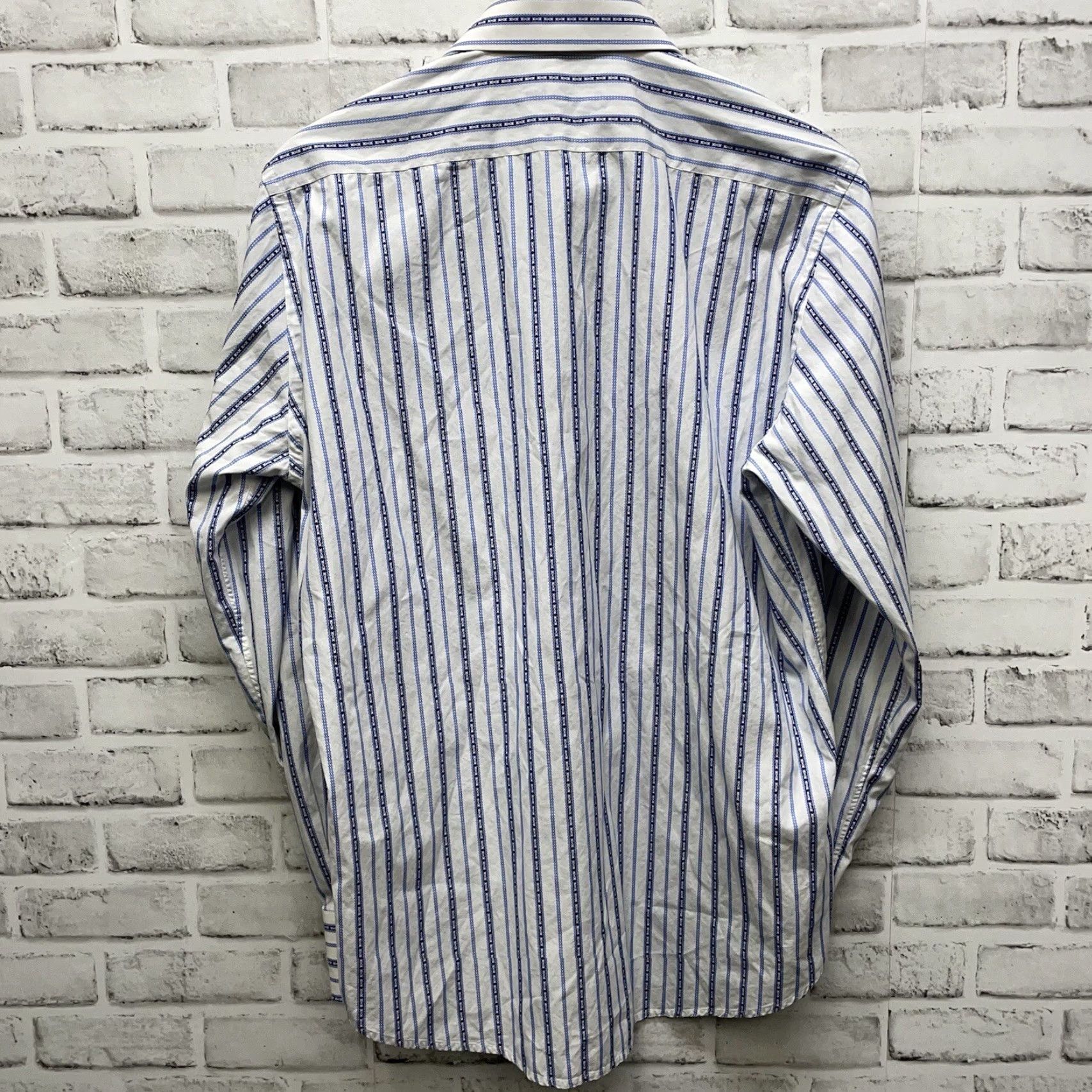 Robert Graham Robert Graham Shirt Mens Size L Striped Cotton Long Sleeve Button-Down Multicolor Size 42R - 5 Thumbnail
