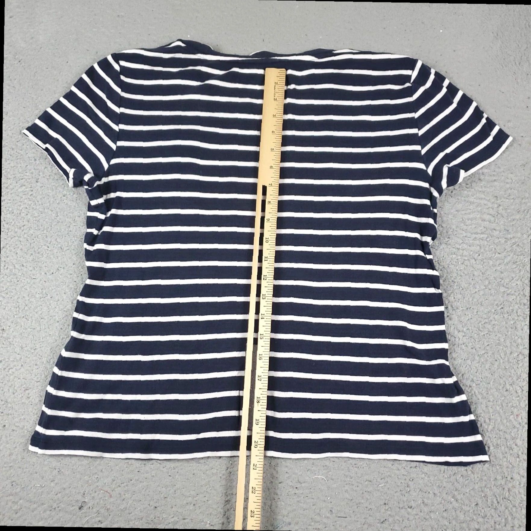 Tommy Hilfiger Tommy Hilfiger Womens Blue White Striped Short Sleeve T Shirt Large Size L / US 10 / IT 46 - 4 Thumbnail