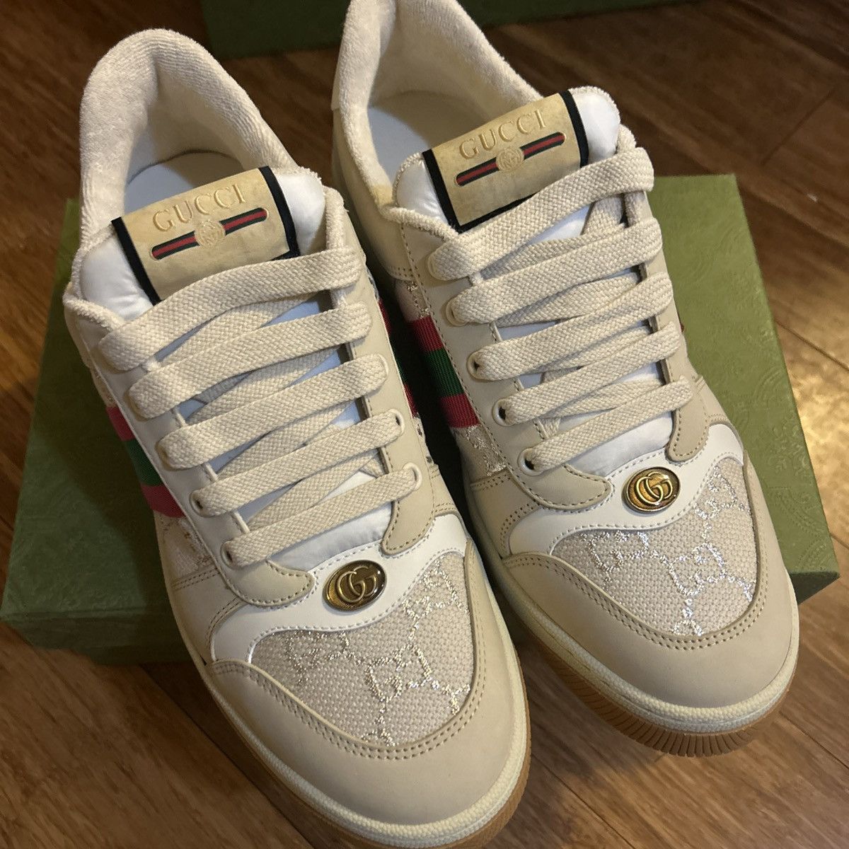 Gucci Gucci Screener Light GG Lame Sneaker size 42 Size US 12 / IT 42 - 7 Thumbnail