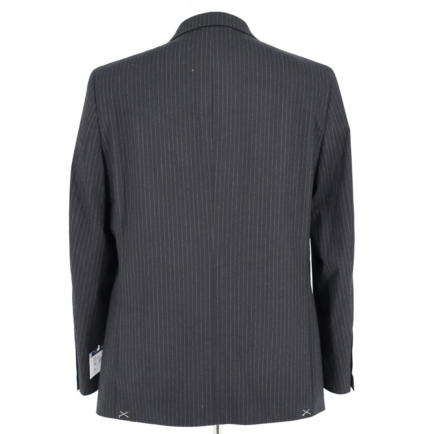 Nautica Nautica Men's Black Stripe Modern-Fit Suit Blazer Size 42R Size 42R - 6 Thumbnail