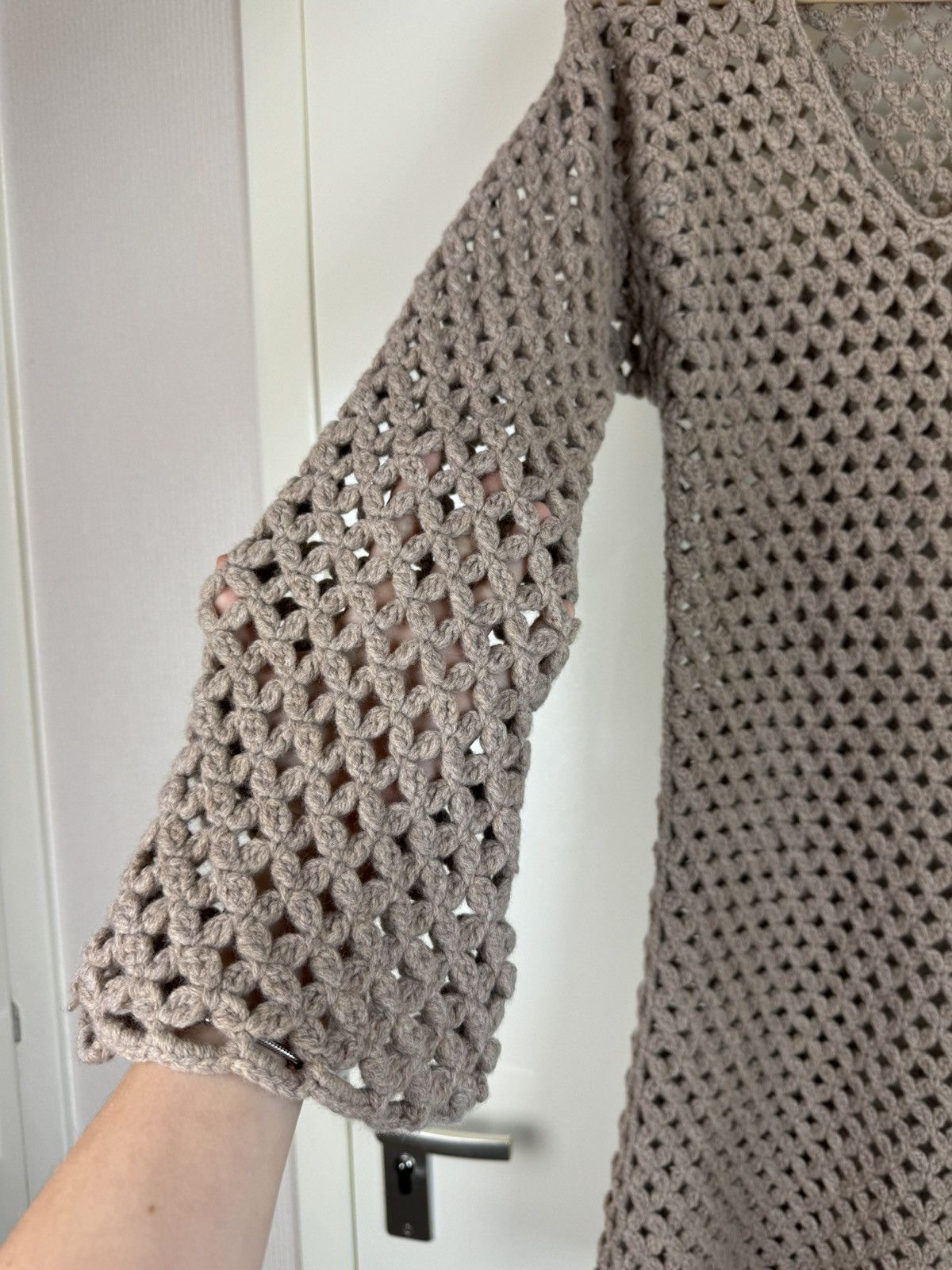 By Malene Birger Malene Birger wool crochet knit sweater dress brown M Size M / US 6-8 / IT 42-44 - 11 Thumbnail