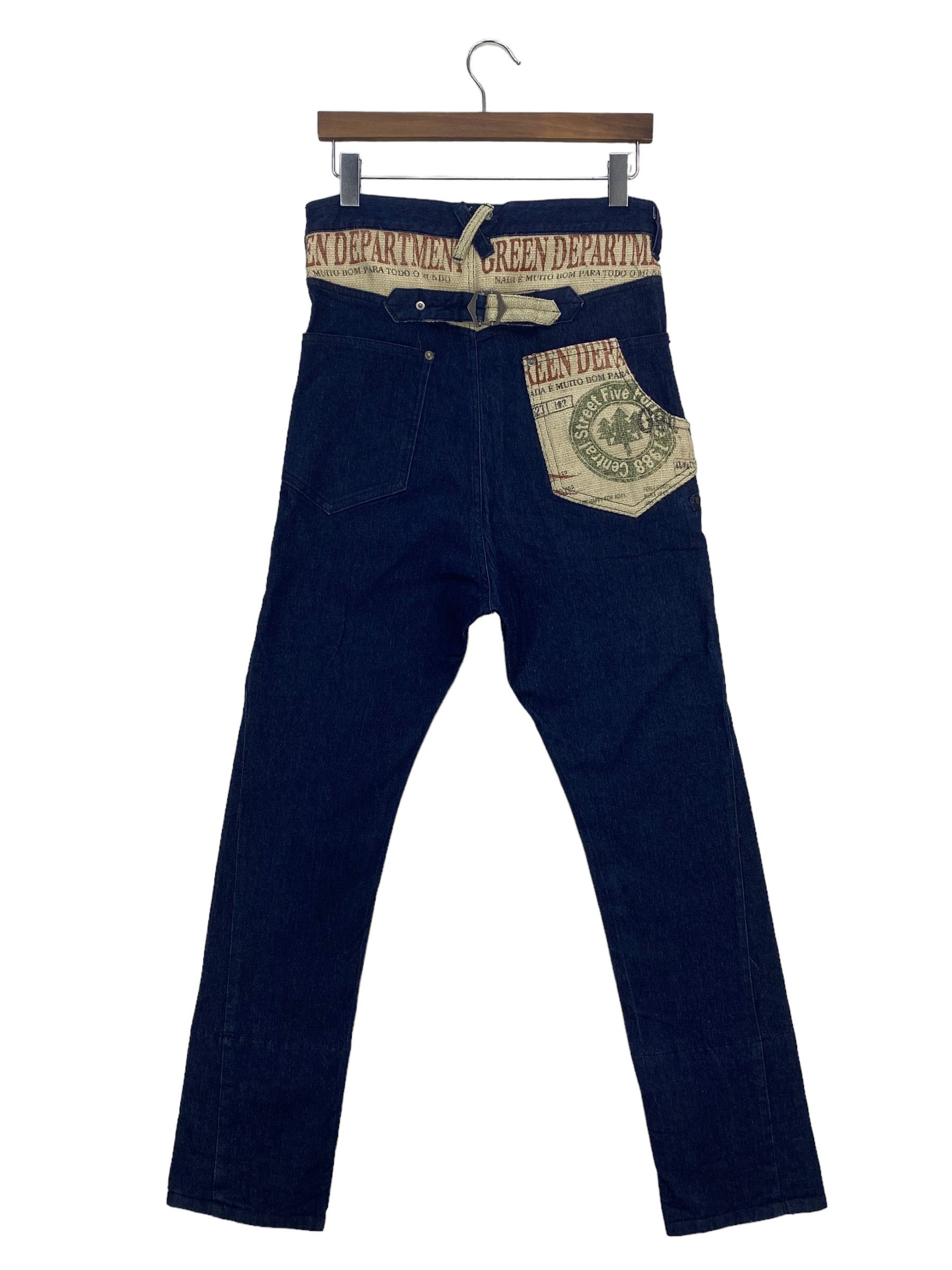 Japanese Brand Drop Crotch Multzipper Pocket Jeans Size US 31 - 1 Thumbnail