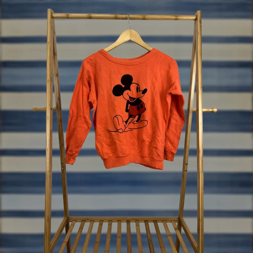 Vintage VTG 60s Mickey Mouse RARE Orange Crewneck Sweatshirt Size M Men Pullover Sweatshirt Orange Mickey Mouse 60s VTG RARE Rotary? Size US M / EU 48-50 / 2 - 1 Thumbnail
