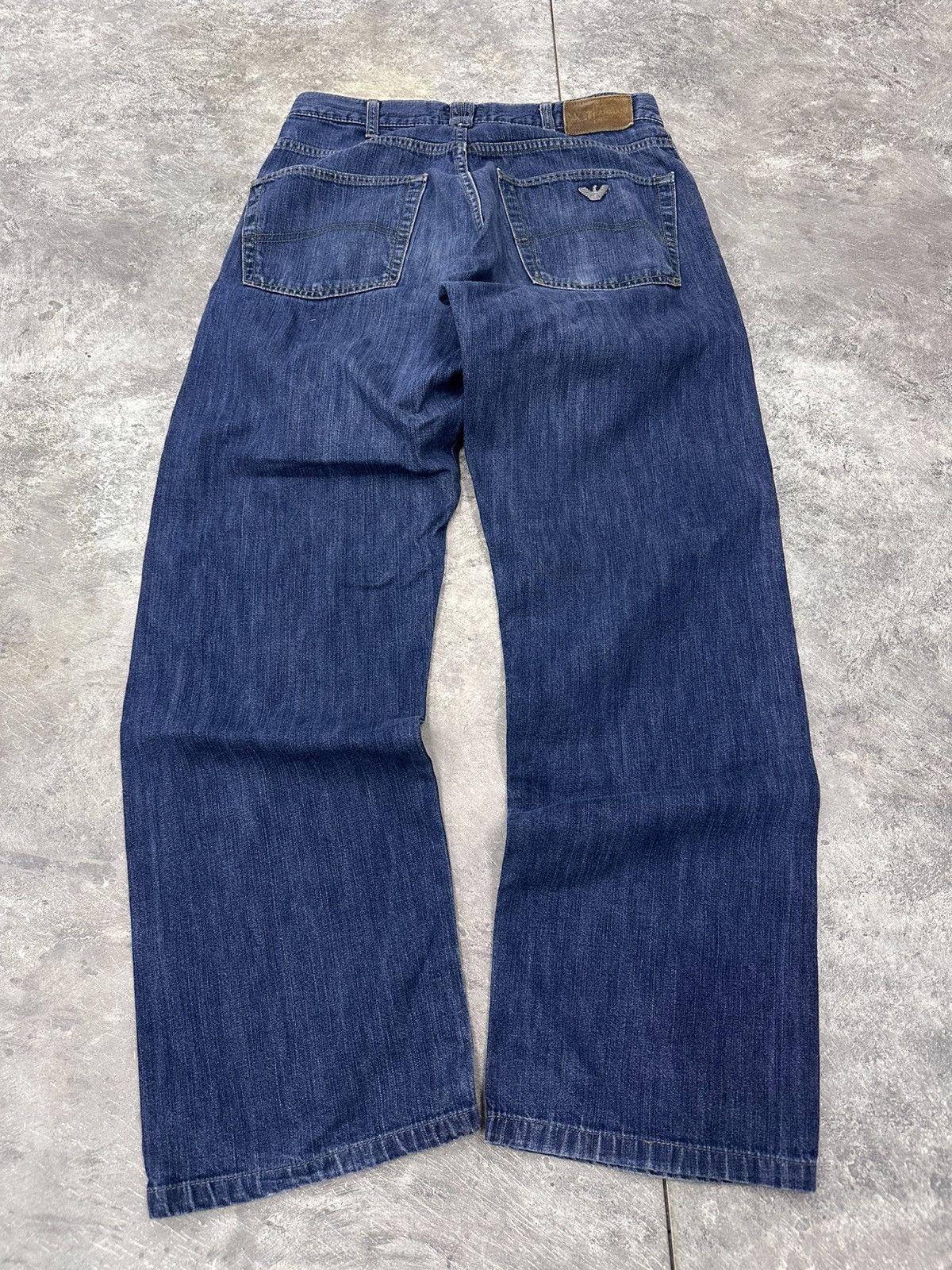 If Six Was Nine Armani Jeans Vintage Baggy Wide Jeans Made in Italy Size US 30 / EU 46 - 1 Thumbnail