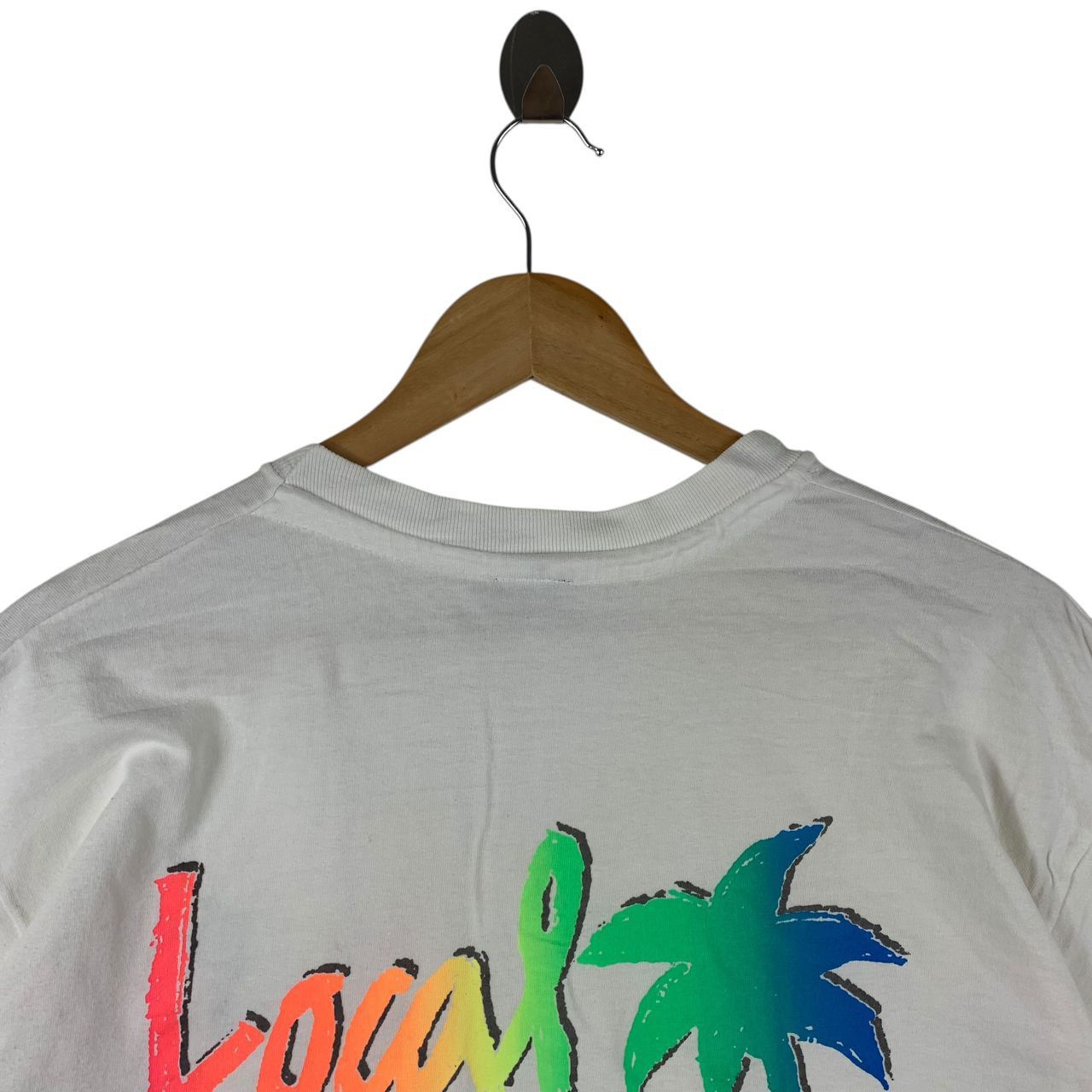 Vintage Vintage 90s LOCAL MOTION big logo back hit Surfing tee Size US L / EU 52-54 / 3 - 11 Thumbnail
