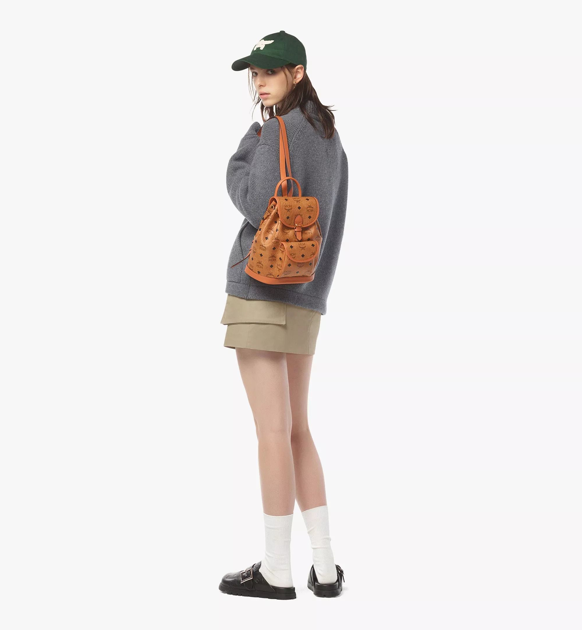 MCM o1mt1gz0725 Size: OS / Unisex Mini Backpack in Brown Size ONE SIZE - 6 Thumbnail