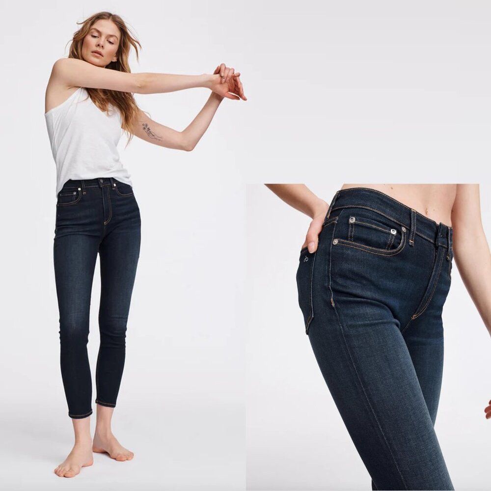 Rag & Bone Rag & Bone Nina High-Rise Ankle Skinny Jeans In Carmen Size Size 23" - 2 Thumbnail