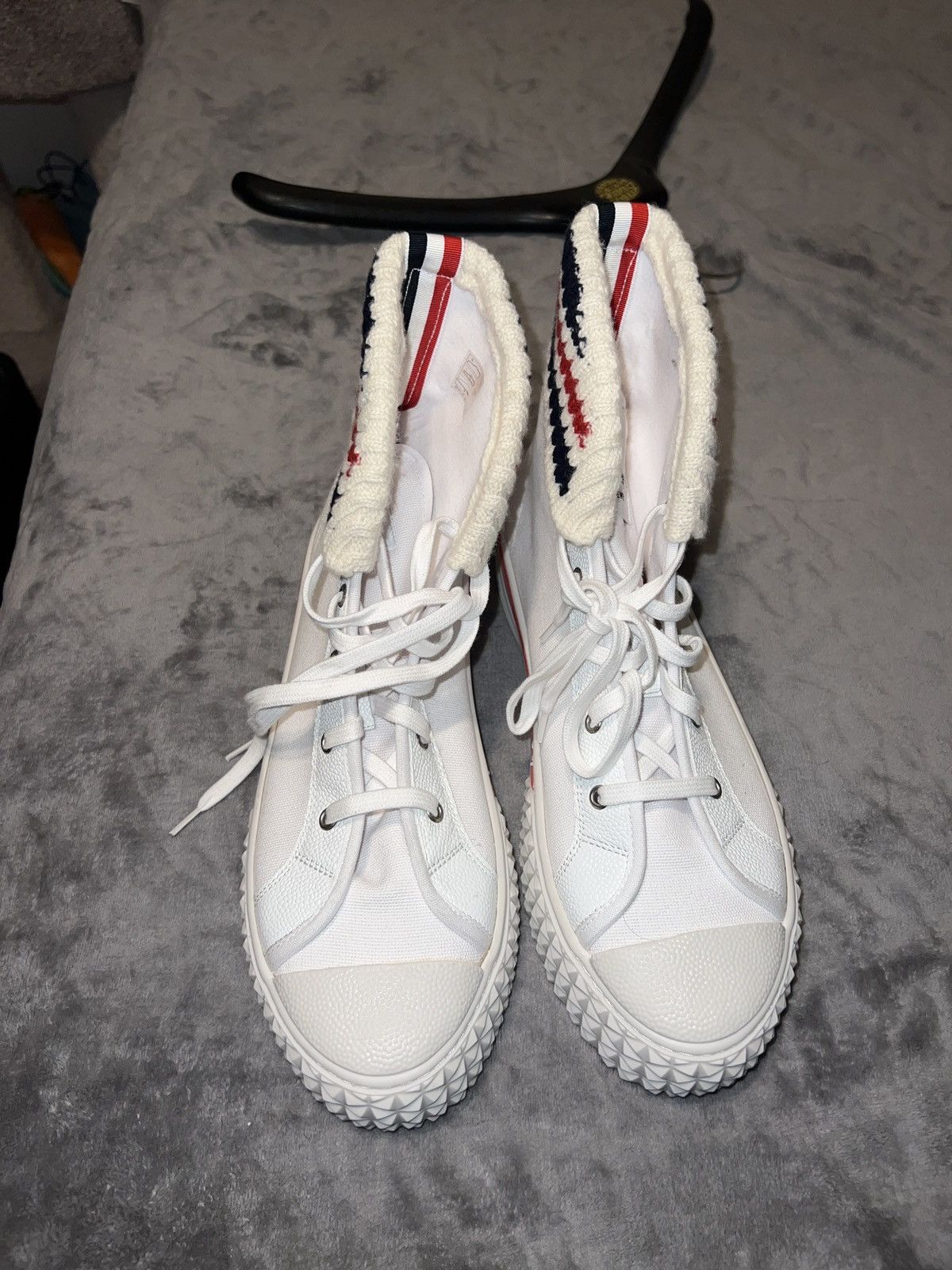Thom Browne Thom Browne Canvas tartan collegiate high top Size US 10.5 / EU 43-44 - 4 Thumbnail