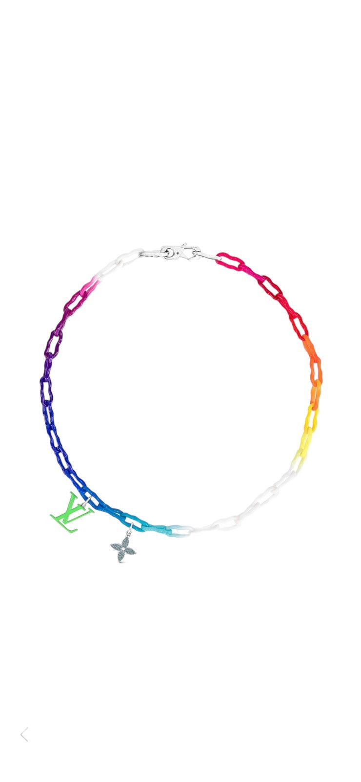 image of Louis Vuitton Rainbow Charms Necklace, Men's