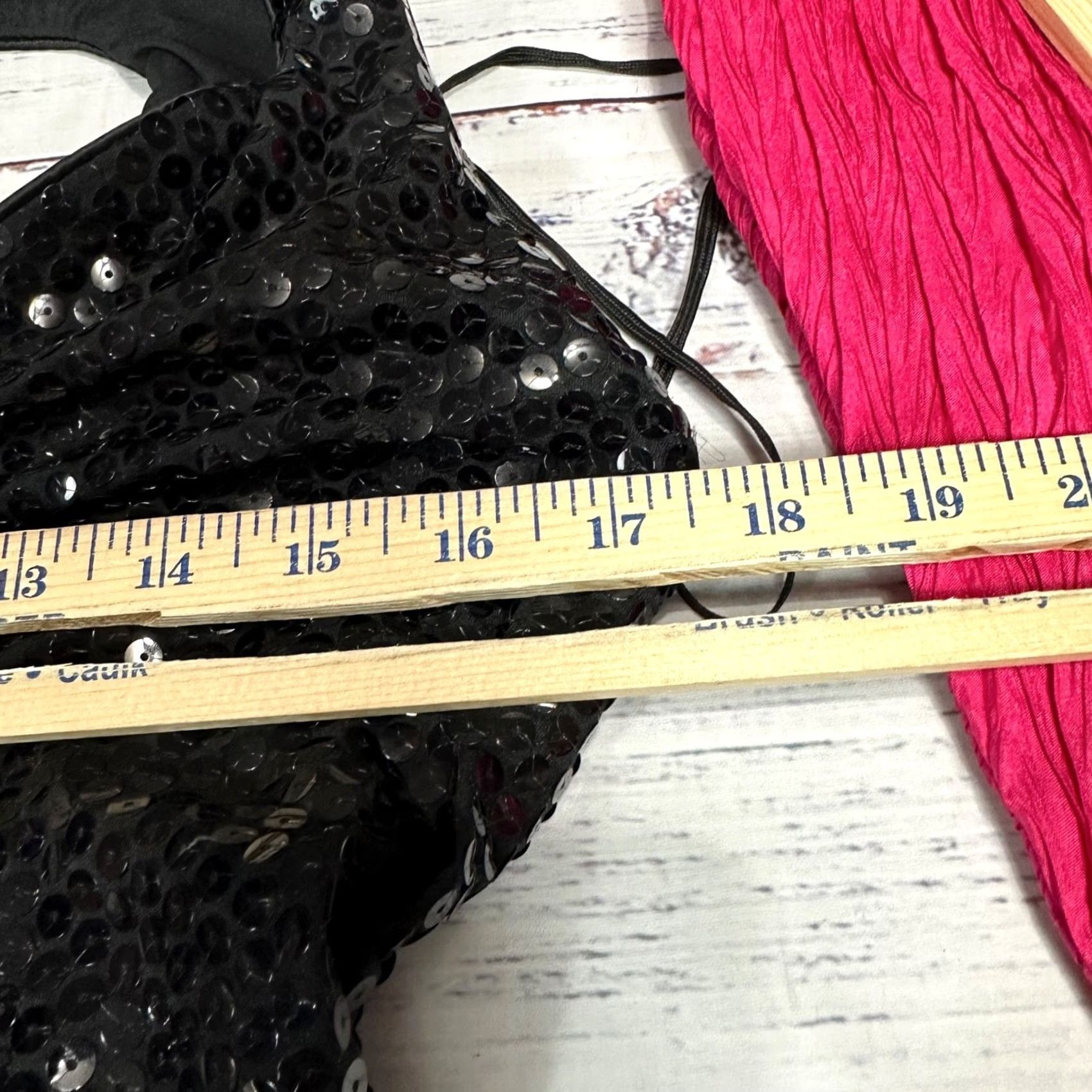 Vintage VINTAGE A.J. Bari Mermaid Dress Shirt Bow Back Halter Neck Sequined Sz 4 Black Pink Open Back Midi Women Dresses Bow flaw Size S / US 4 / IT 40 - 5 Thumbnail