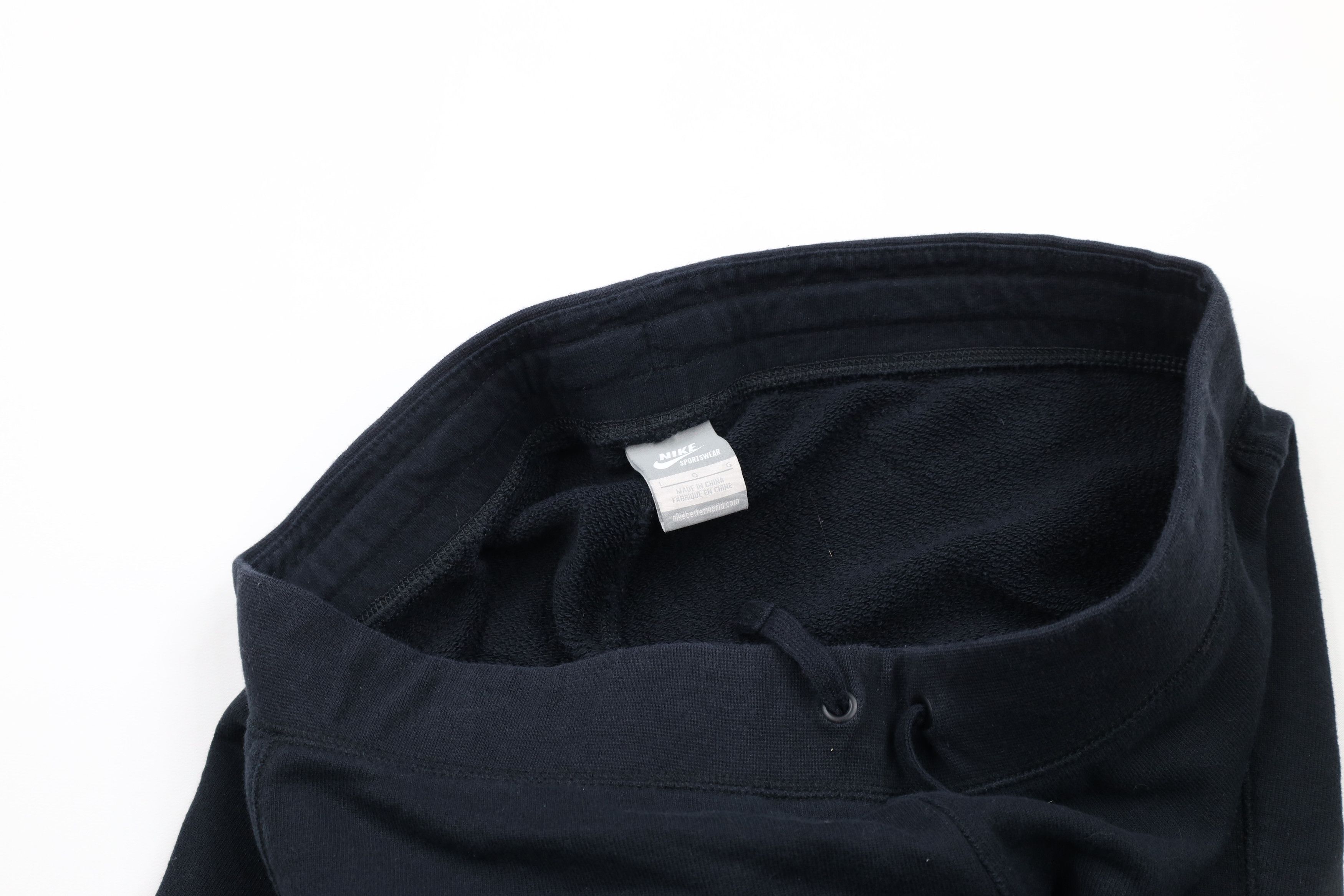 Nike × Vintage Vintage Y2K Nike Out Knit Wide Leg Flared Sweatpants Black Size 38" / US 16 / IT 52 - 7 Thumbnail