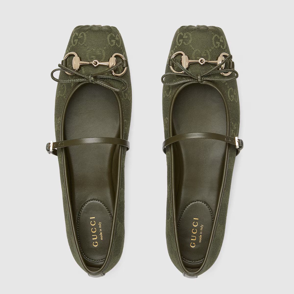 Gucci Gucci GG Logo Horsebit Maryjane Ballerina Ballet Flat 37 Size US 7 / IT 37 - 8 Thumbnail
