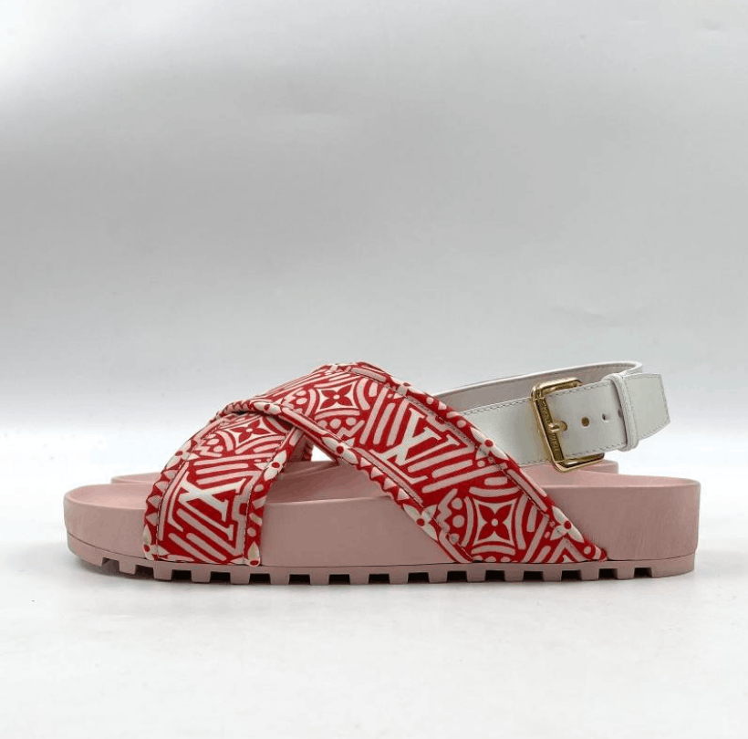 Louis Vuitton Louis Vuitton One-Strap Flat Sandals Size US 12 / IT 42 - 1 Thumbnail