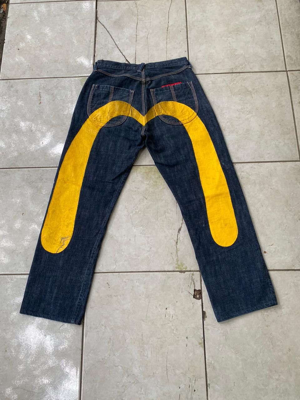 Evisu Evisu Daicock Big Logo Yellow by Yamane Guaranteed Size US 32 / EU 48 - 1 Thumbnail