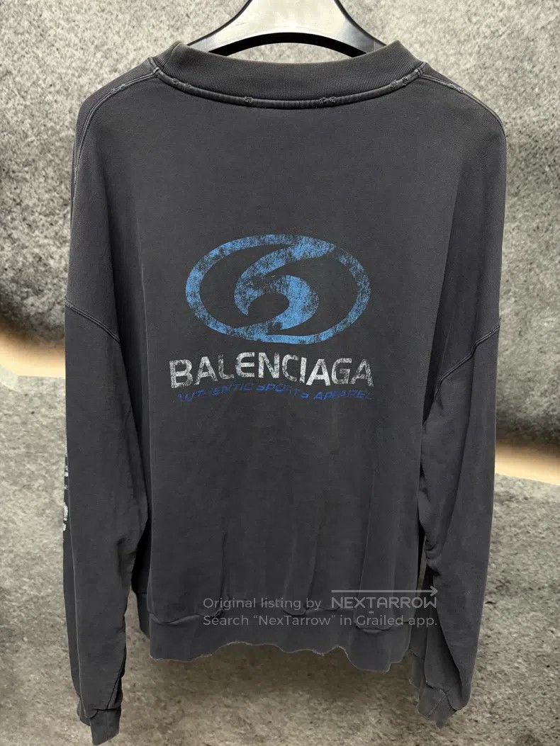 Balenciaga Balenciaga Washed Wave Hoodie Size US M / EU 48-50 / 2 - 2 Thumbnail
