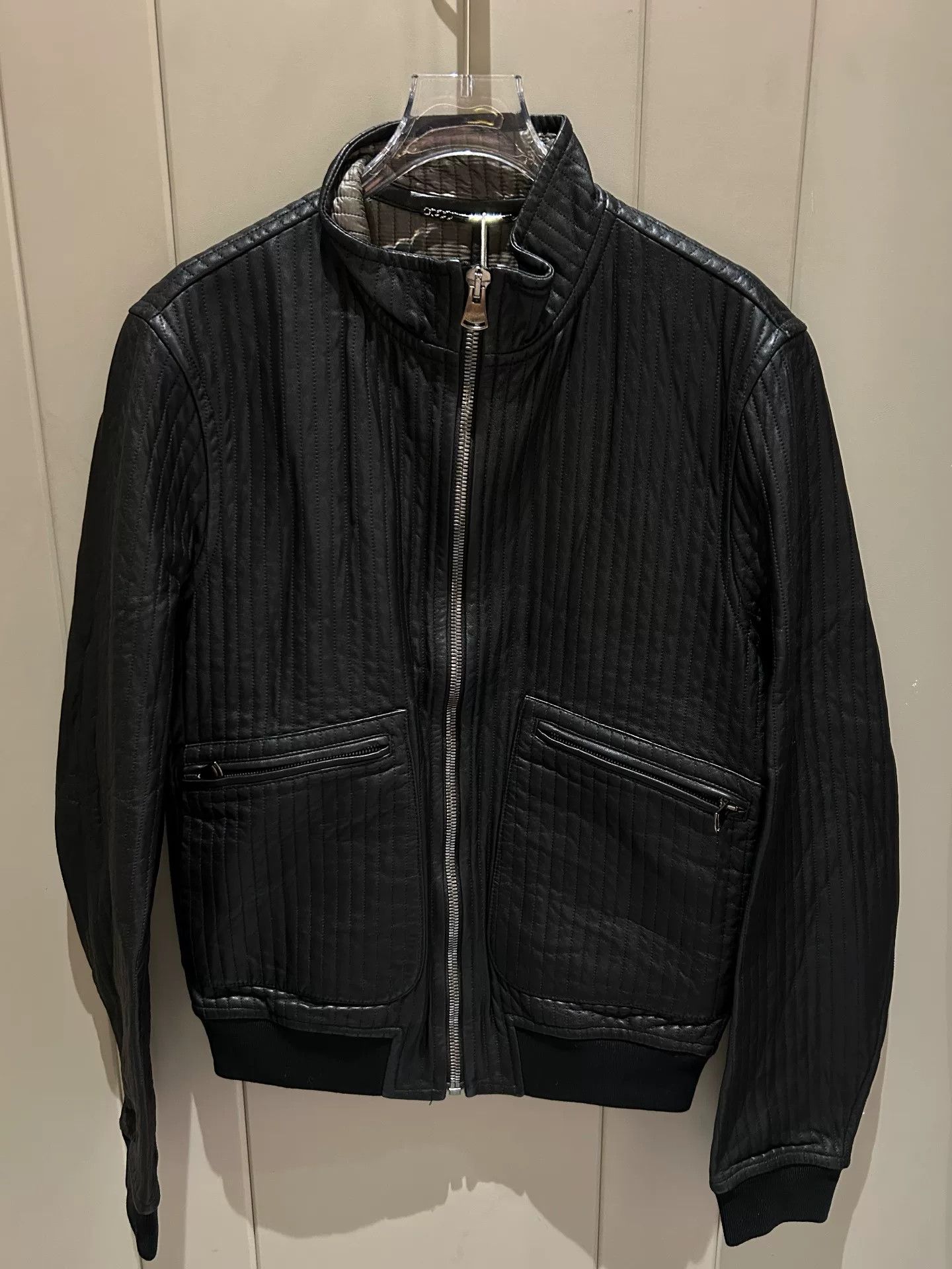 Dolce & Gabbana Dolce & Gabbana Lambskin Stand Collar Jacket Size US S / EU 44-46 / 1 - 1 Thumbnail
