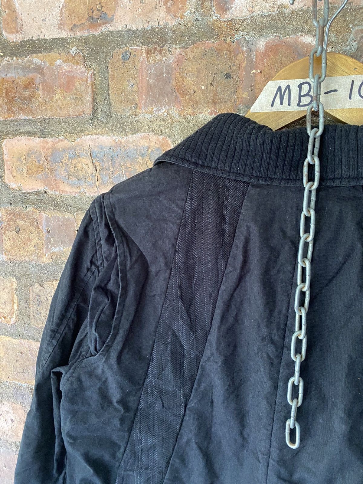 Beams Plus × Needles 2000s Beams Influence Link Leather trim texture jacket Size US S / EU 44-46 / 1 - 13 Thumbnail