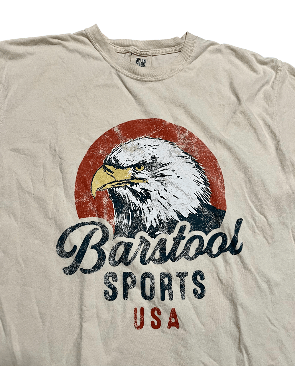 Comfort Colors Barstool Sports USA Bald Eagle Graphic T-Shirt Size US XL / EU 56 / 4 - 2 Thumbnail