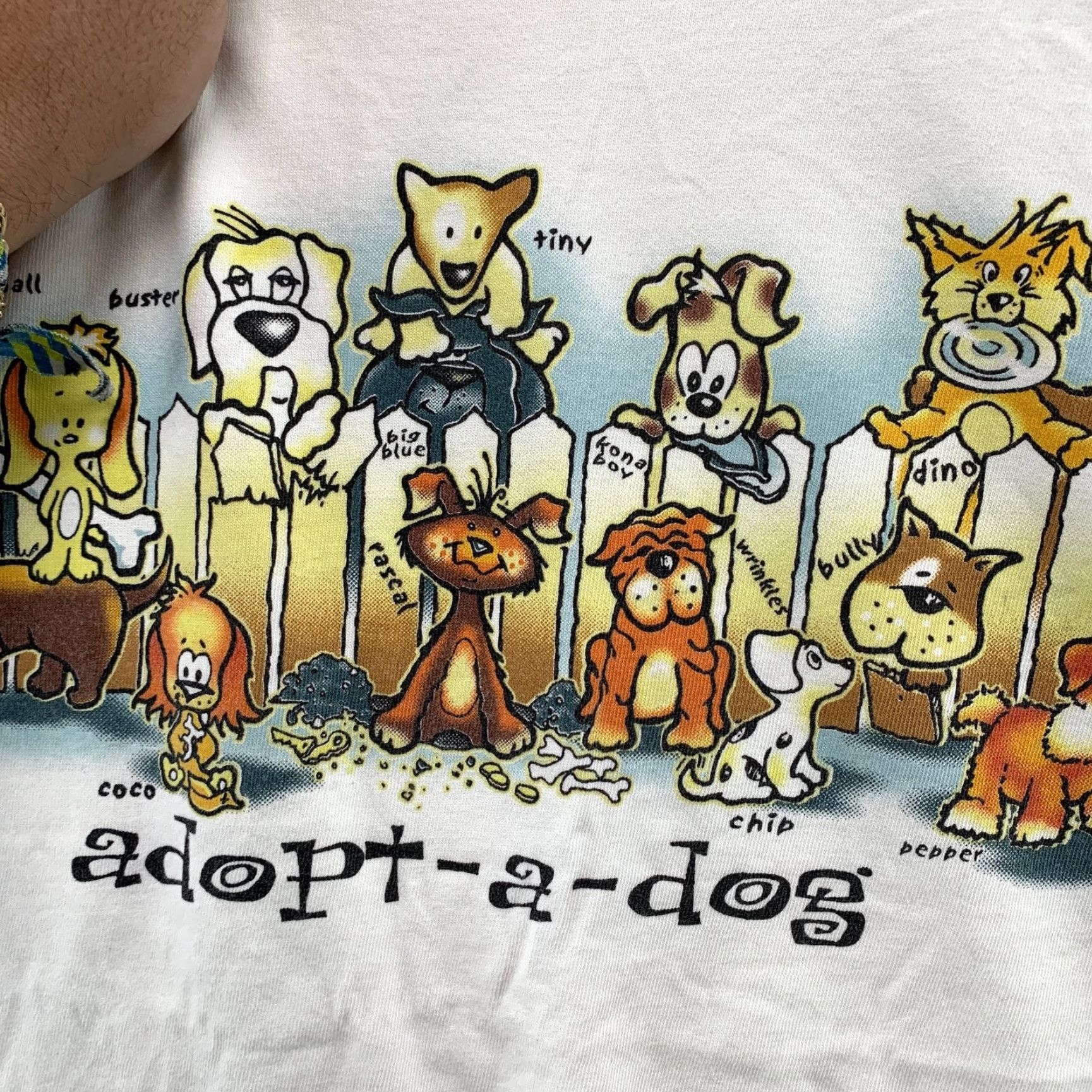 Vintage VINTAGE Crazy Shirts Adopt A Dog Hawaii T Shirt Mens Large White Short Sleeve Size US L / EU 52-54 / 3 - 7 Thumbnail