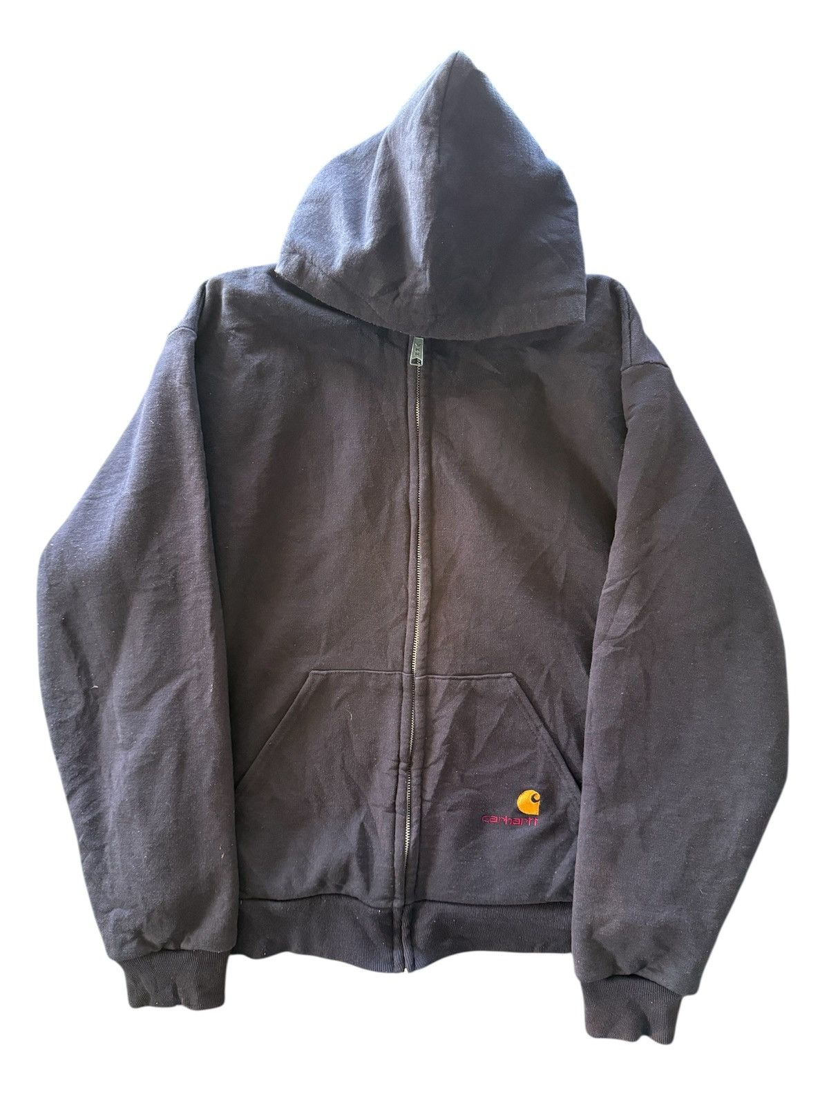 Carhartt VINTAGE CARHARTT DISTRESS ZIPPER HOODIES Size US L / EU 52-54 / 3 - 1 Thumbnail