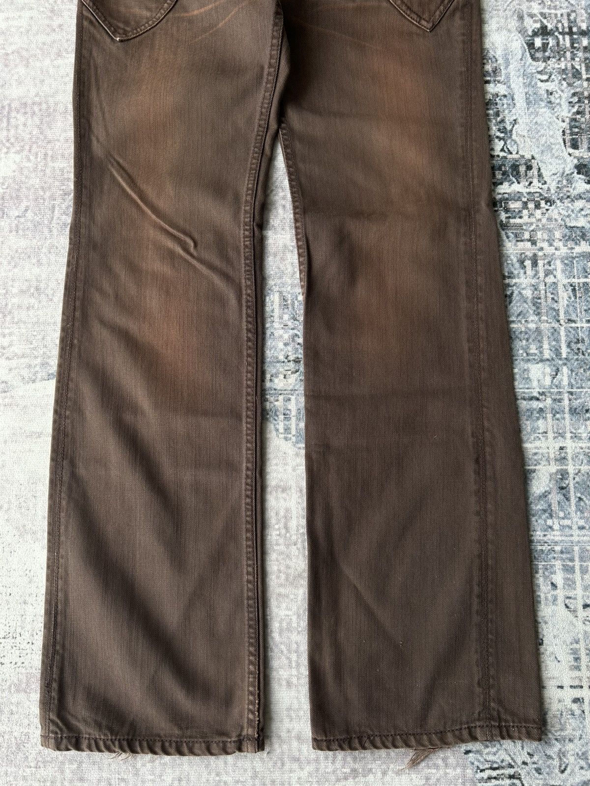 If Six Was Nine Flared Nicole Club Brown Snake Pants Size US 30 / EU 46 - 5 Thumbnail