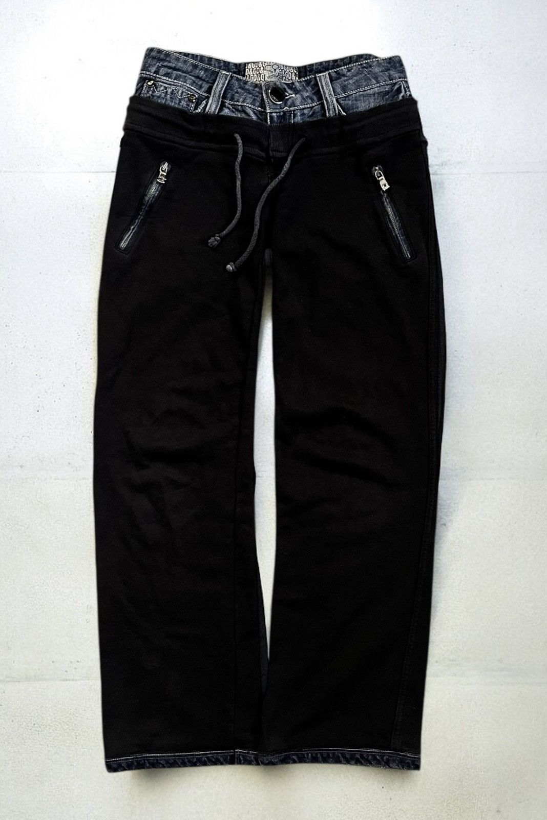 Dolce & Gabbana Dolce & Gabbana 2008 W Double Waisted Denim Joggers Size 28" / US 6 / IT 42 - 1 Thumbnail