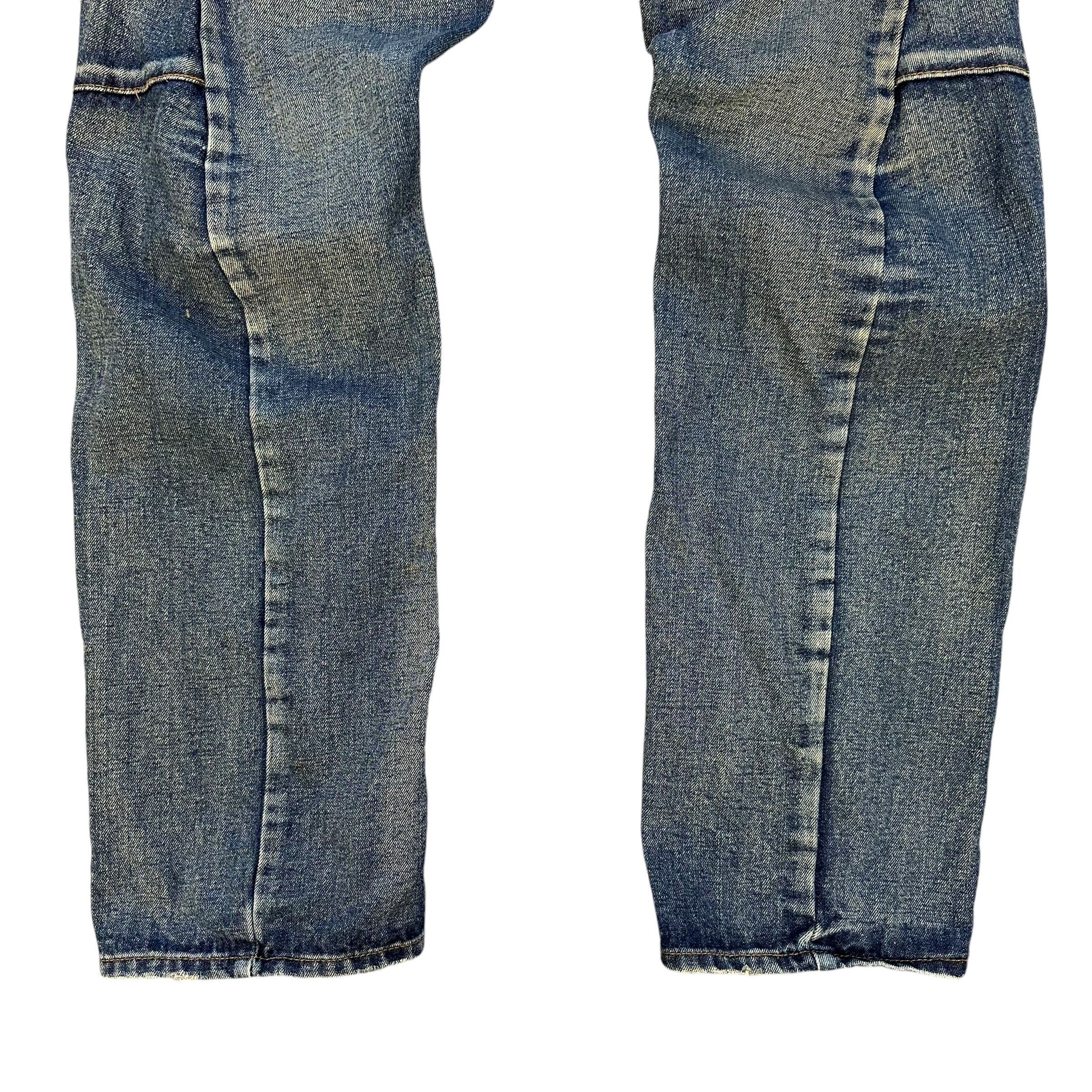 Japanese Brand Breath Mint Twisted Legs Double Waist Denim Pant #A58-1333 Size US 30 / EU 46 - 5 Thumbnail