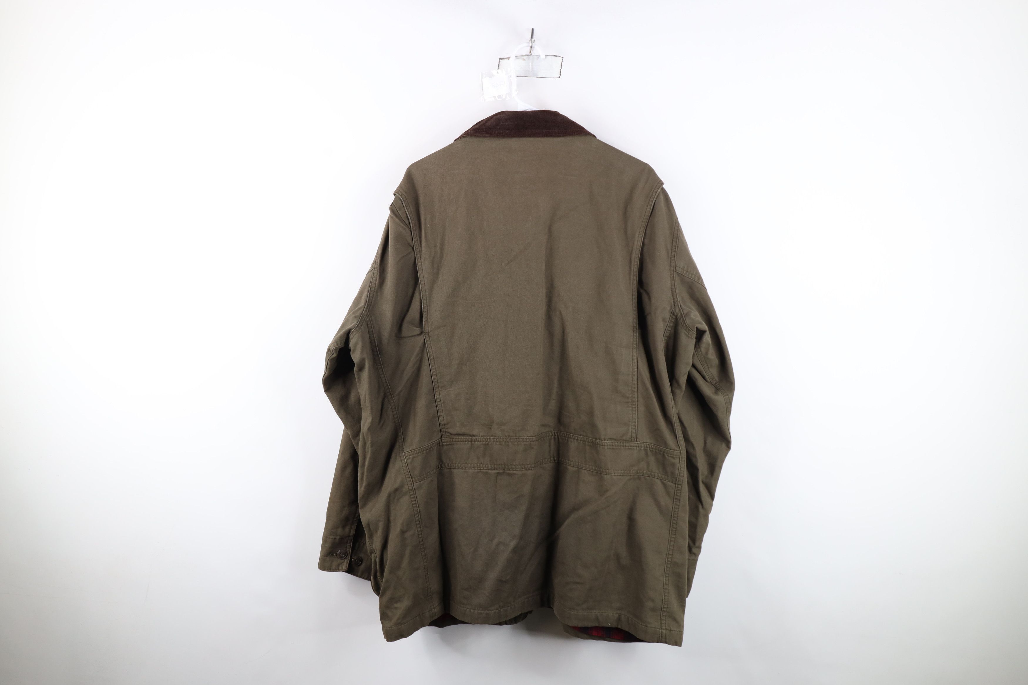 Orvis Vintage Orvis Flannel Lined Chore Barn Jacket Green Cotton Size US XL / EU 56 / 4 - 13 Thumbnail