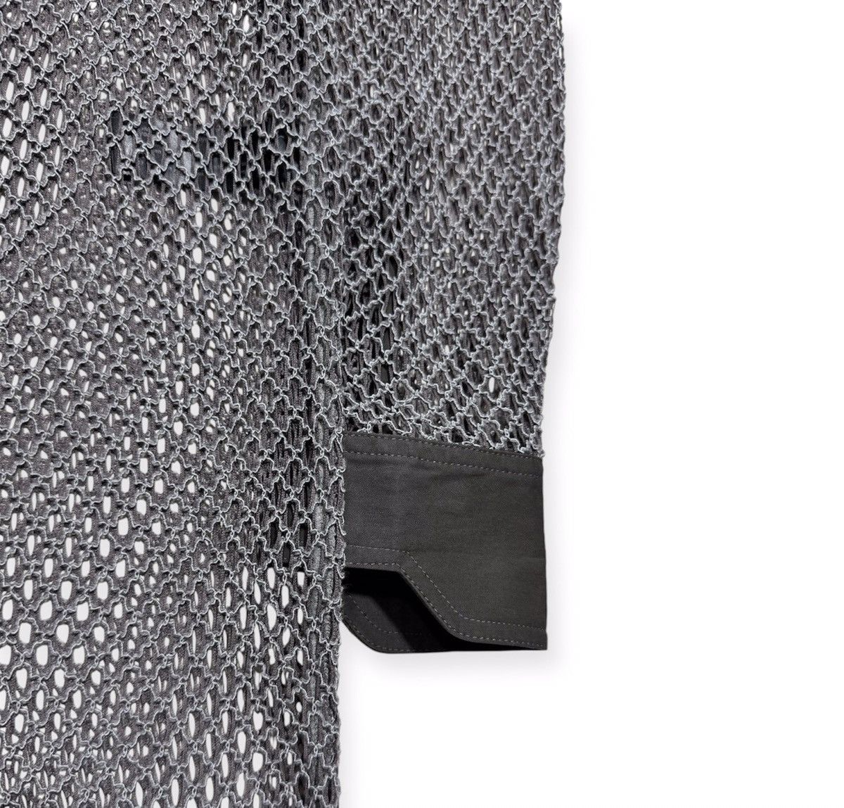 HATRA FW21 Fishnet Long Draped Shirt Size US S / EU 44-46 / 1 - 4 Thumbnail