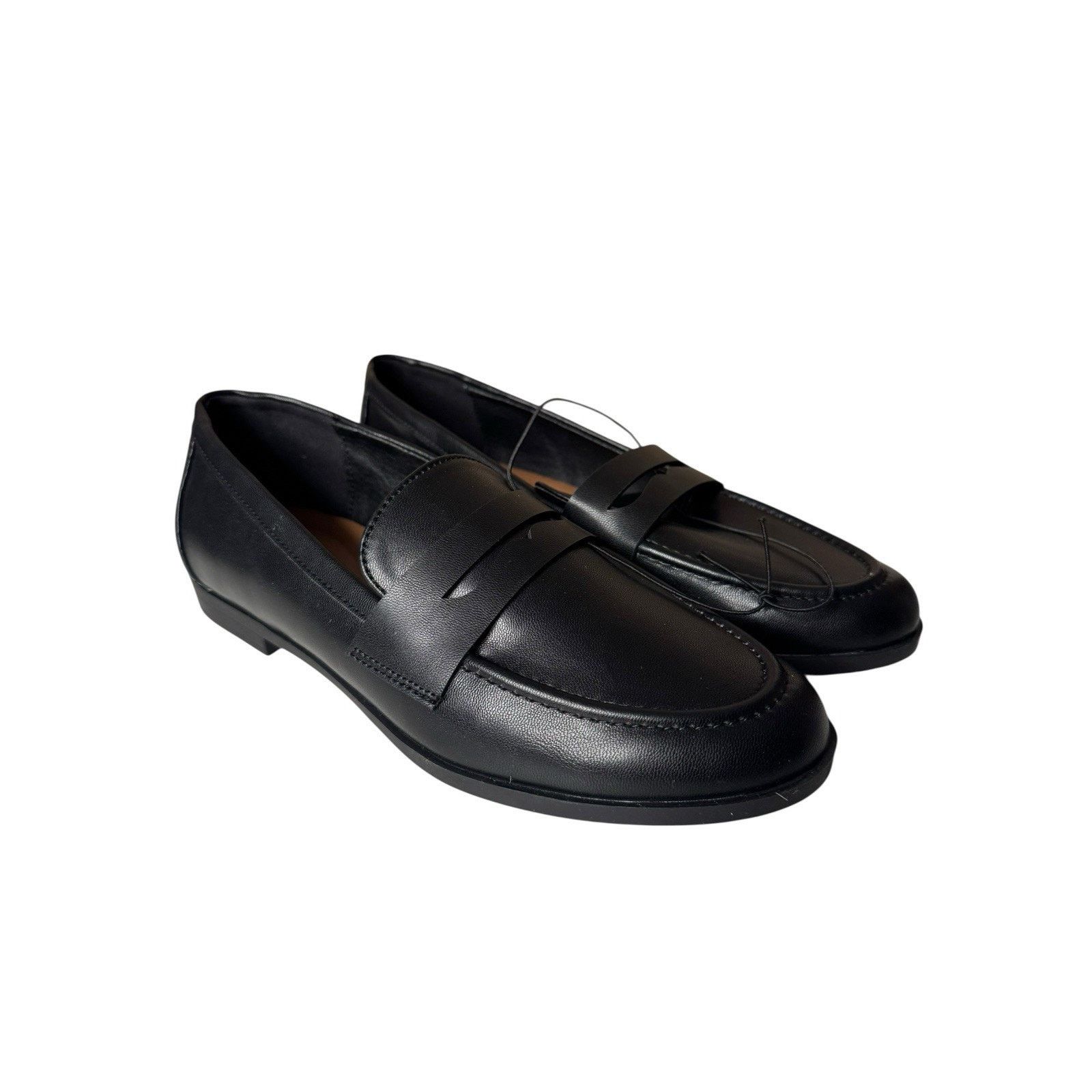Other Kensie NEW Gitty Penny Loafer Shoes Black Vegan Size US 8.5 / IT 38.5 - 1 Thumbnail