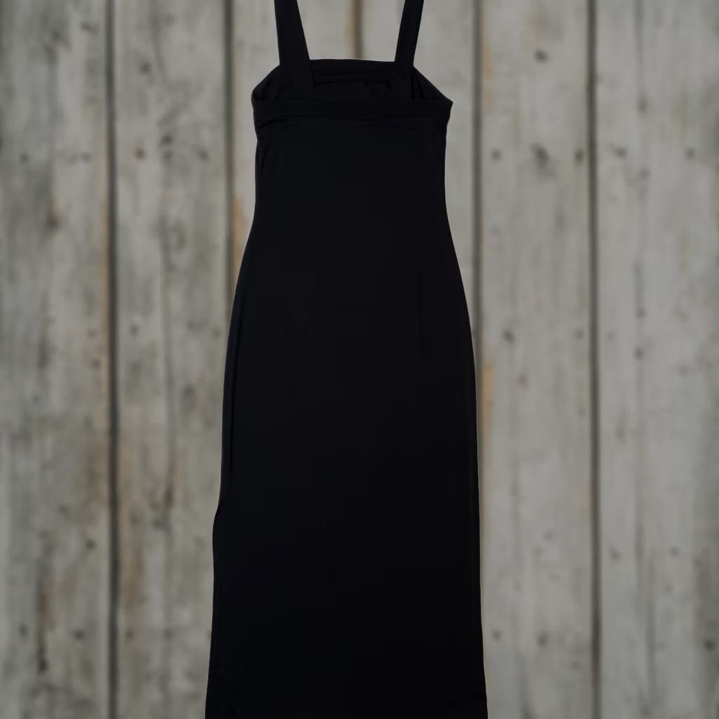 Vintage VINTAGE Byer Too! Maxi Dress Side Slit Medium Black Polyester Dress 1990s Mens Women Girls Size M / US 6-8 / IT 42-44 - 1 Thumbnail