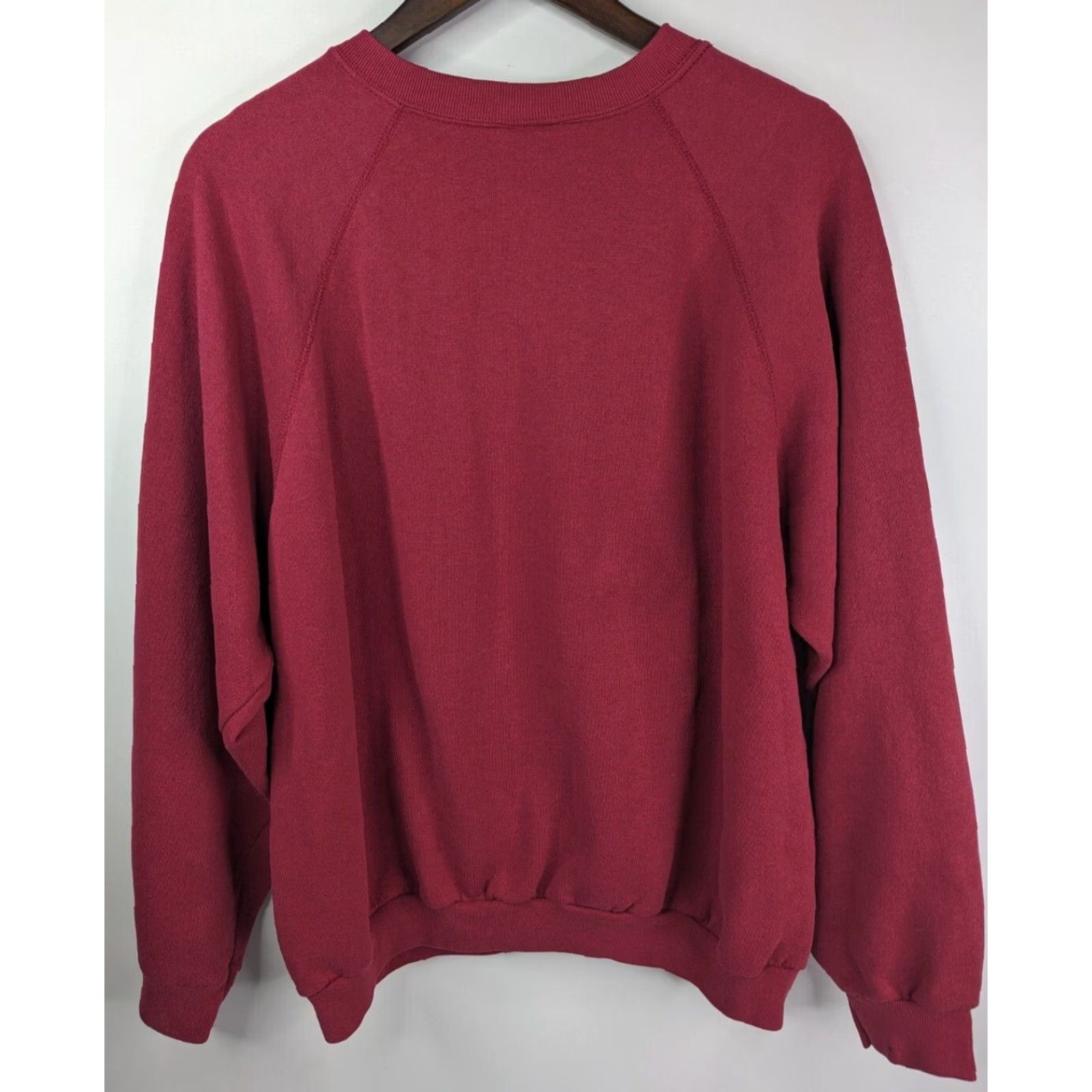 Tultex VINTAGE Tultex Sweatshirt Men XL Red Cotton Polyester Blend 50/50 Pullover Size US XL / EU 56 / 4 - 7 Thumbnail