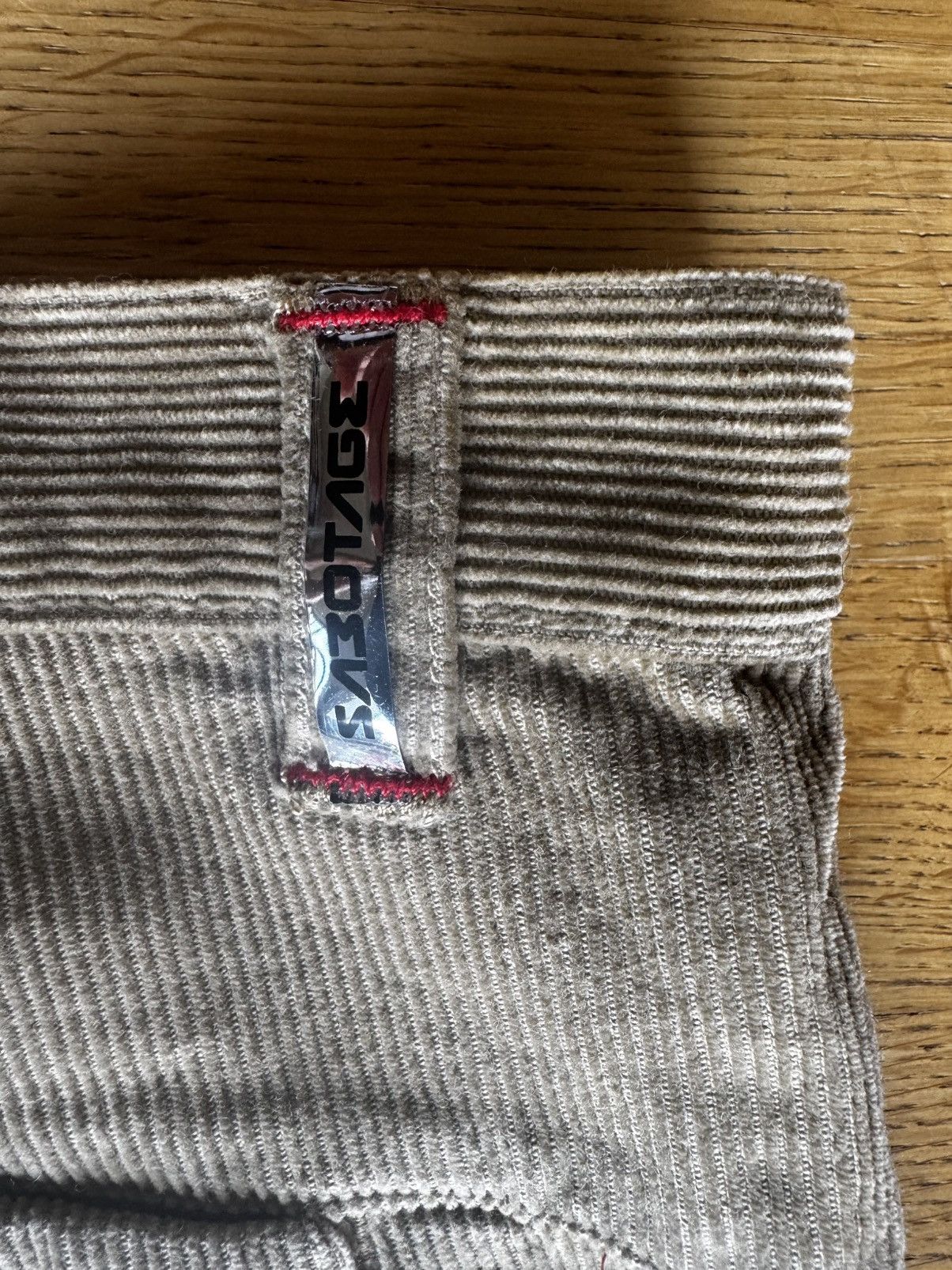 Walter Van Beirendonck NOS 1990’s Early Sabotage Contrast Corduroy Pants Size US 35 - 12 Thumbnail