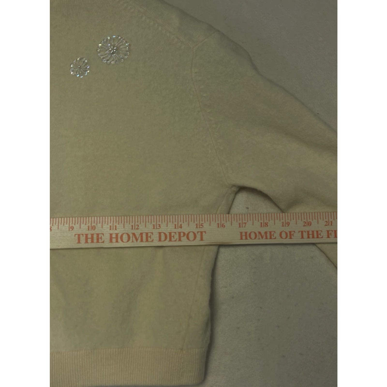 Vintage VINTAGE The Broadway Shirt Jacket Women's Size S Beige Lambswool Angora Cardigan Sweater - 90s style Mens? Size S / US 4 / IT 40 - 3 Thumbnail