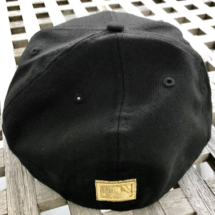 New Era Cincinnati Reds 1976 WS Gold Patch Wool Fitted Hat 7 5/8 Size ONE SIZE - 5 Thumbnail