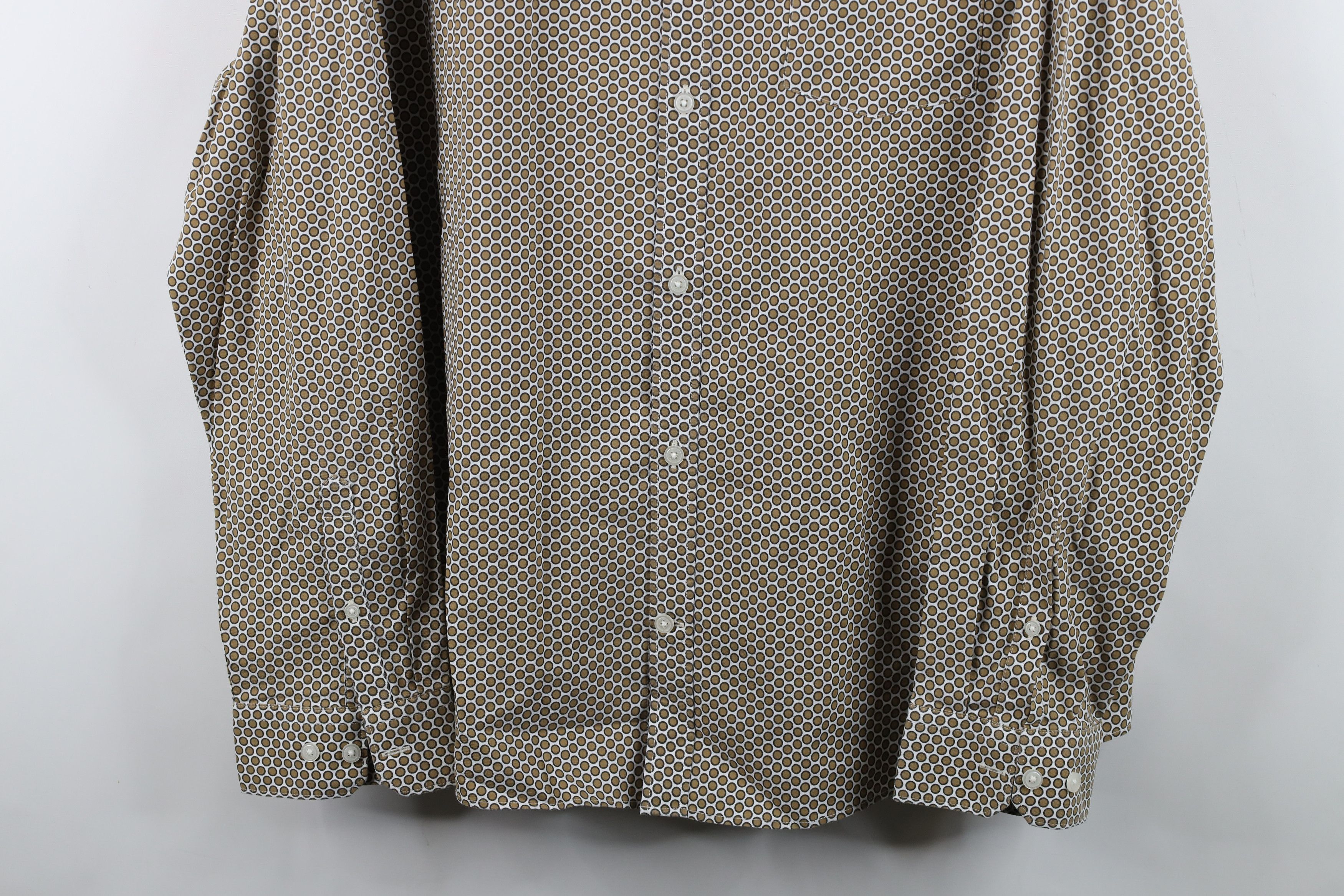 Express Express Stretch Polka Dot Collared Long Sleeve Button Shirt Size US XXL / EU 58 / 5 - 3 Thumbnail