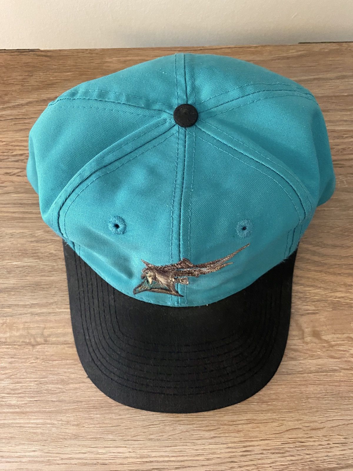 MLB Vintage 90’s Florida Marlins Faded Snap Back Hat Cap Size ONE SIZE - 6 Thumbnail