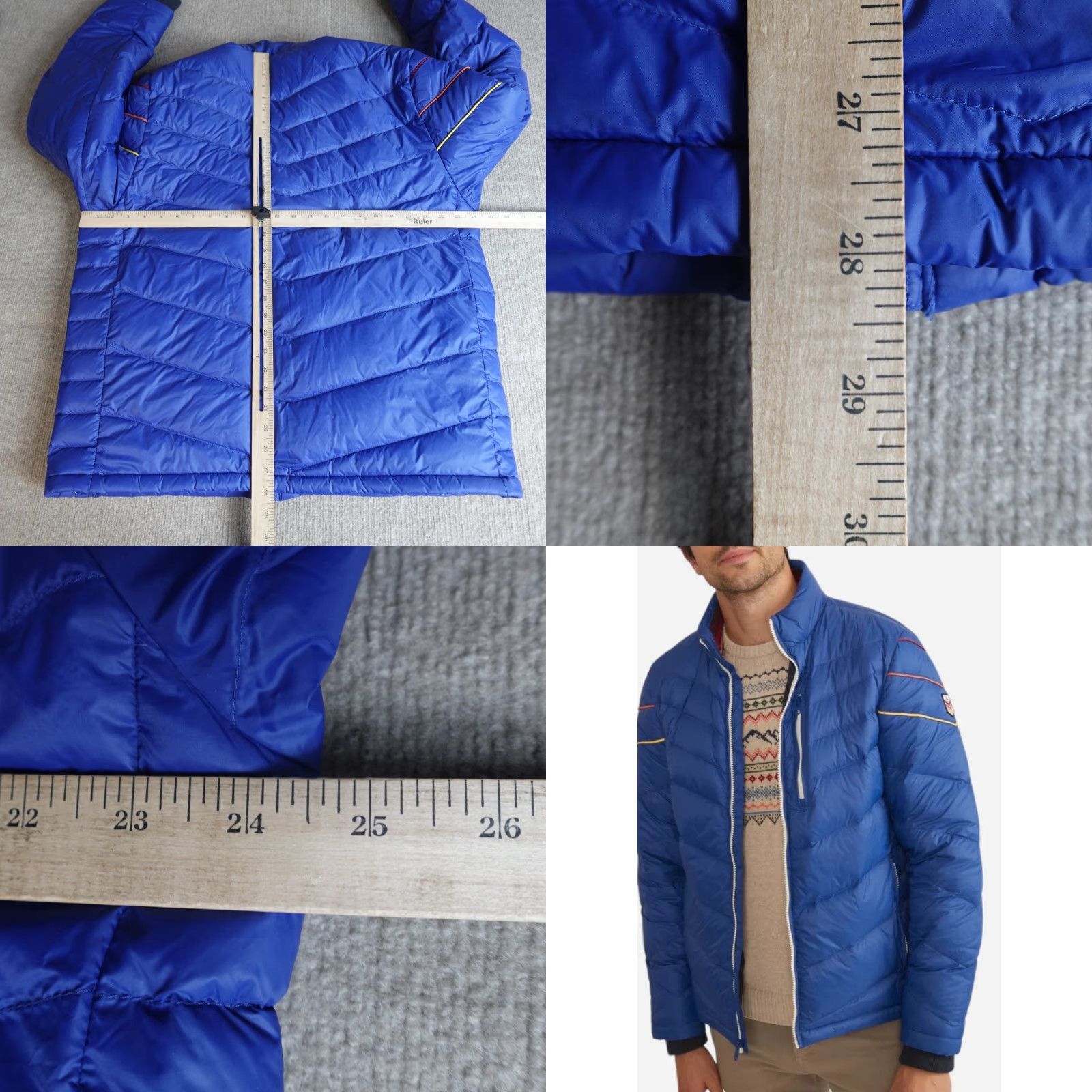 Marine Layer Marine Layer Jacket XL Blue Quilted Down Filled Puffer Jacket Mens Regular Size XL Vintage? No Retro 90s Theme? Not needed. Size US XL / EU 56 / 4 - 8 Thumbnail