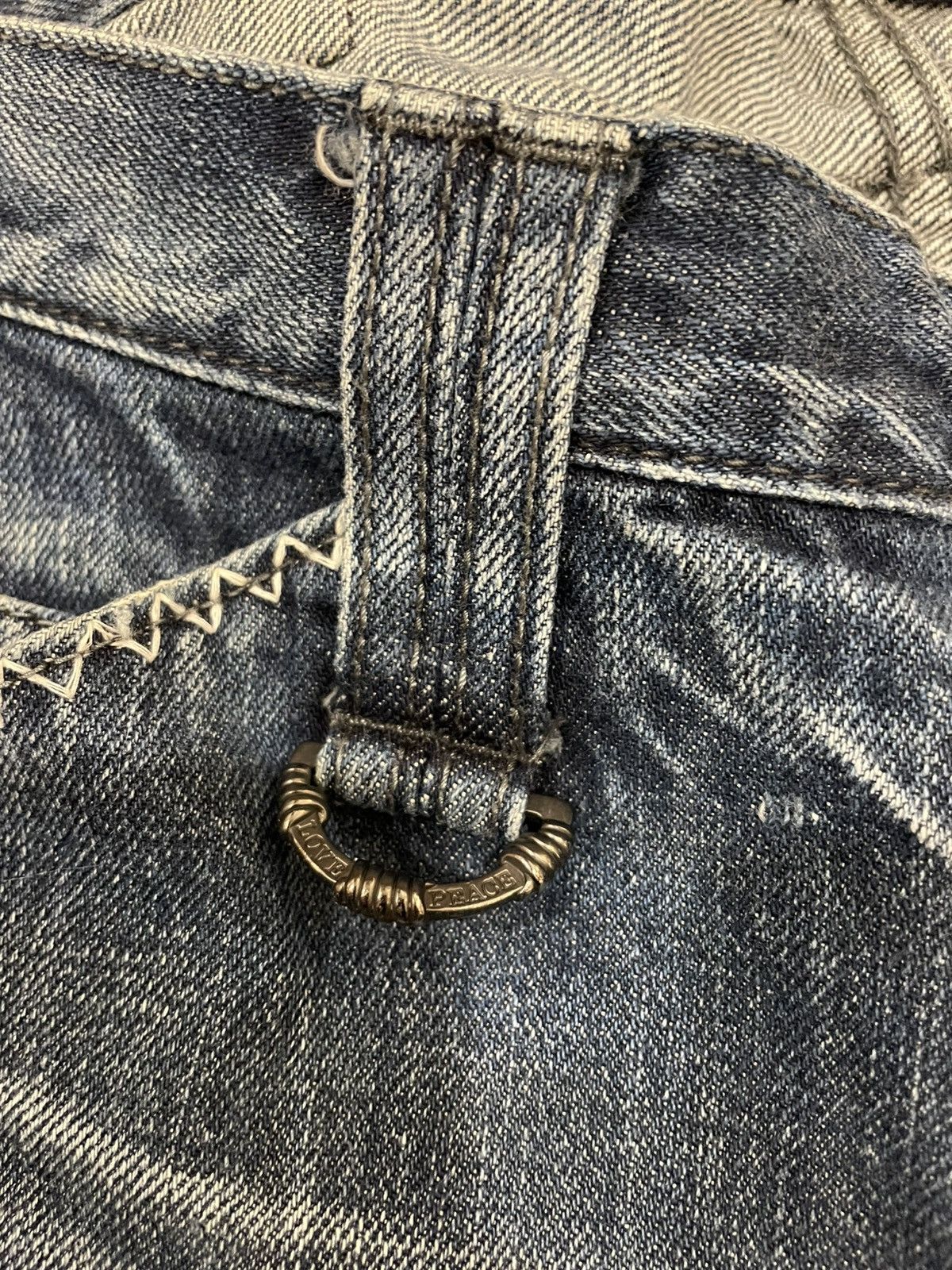 Roar Roar Made in Japan Denim Jeans Cross Gun Design Size US 30 / EU 46 - 7 Thumbnail