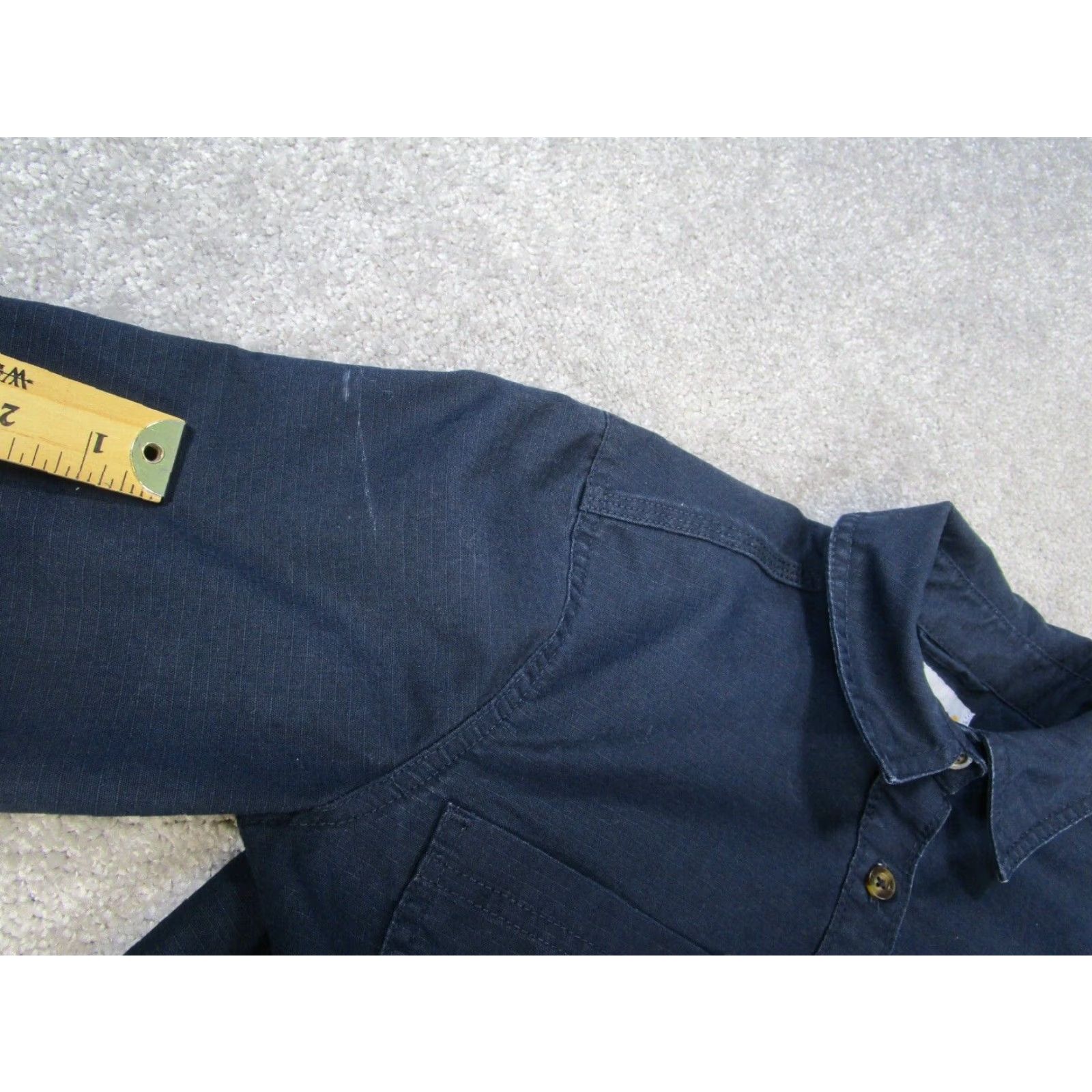 Carhartt Carhartt Womens Small Blue Long Sleeve Button Up Shirt Size S / US 4 / IT 40 - 5 Thumbnail