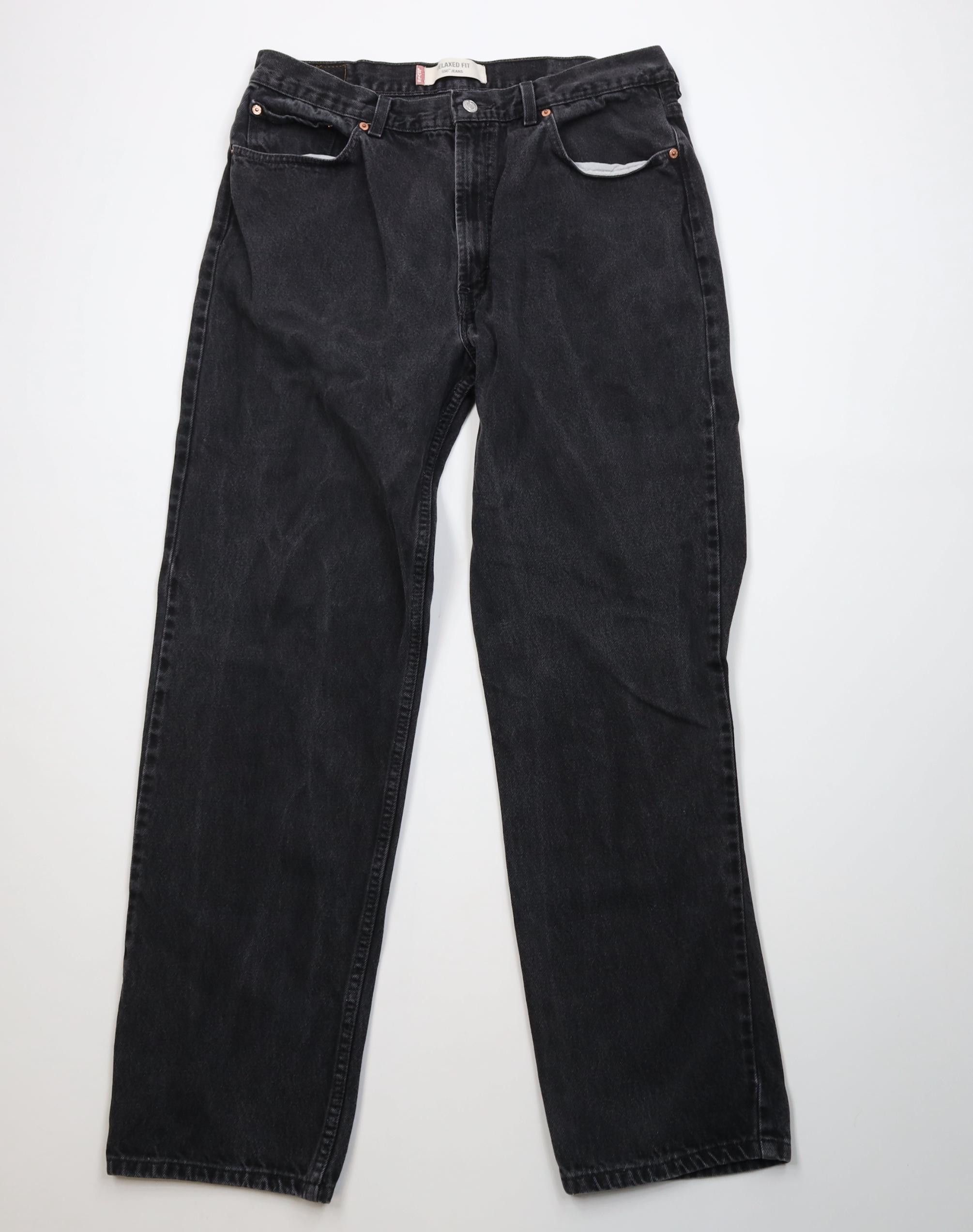 Levi's Vintage Y2K 2004 Levis 550 Fit Denim Jeans Black Cotton Size US 38 / EU 54 - 1 Thumbnail