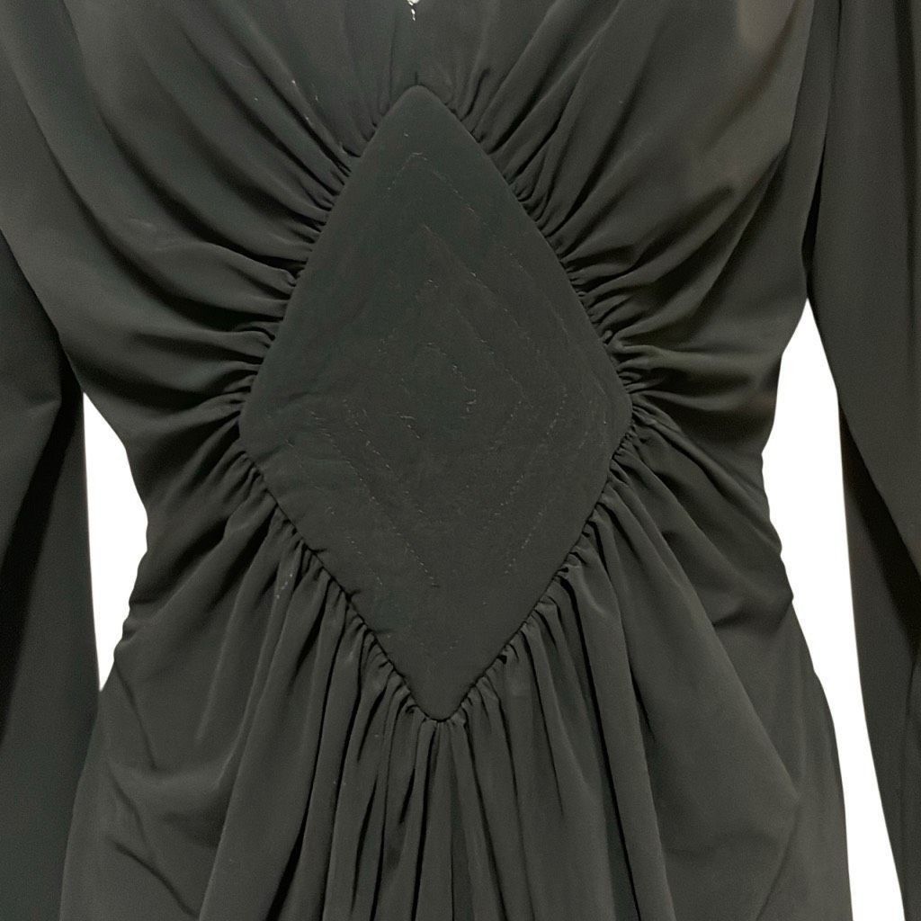 Other Rimini Womens 6 Black Vintage 1980s Mini Cocktail Dress Deep Size M / US 6-8 / IT 42-44 - 3 Thumbnail