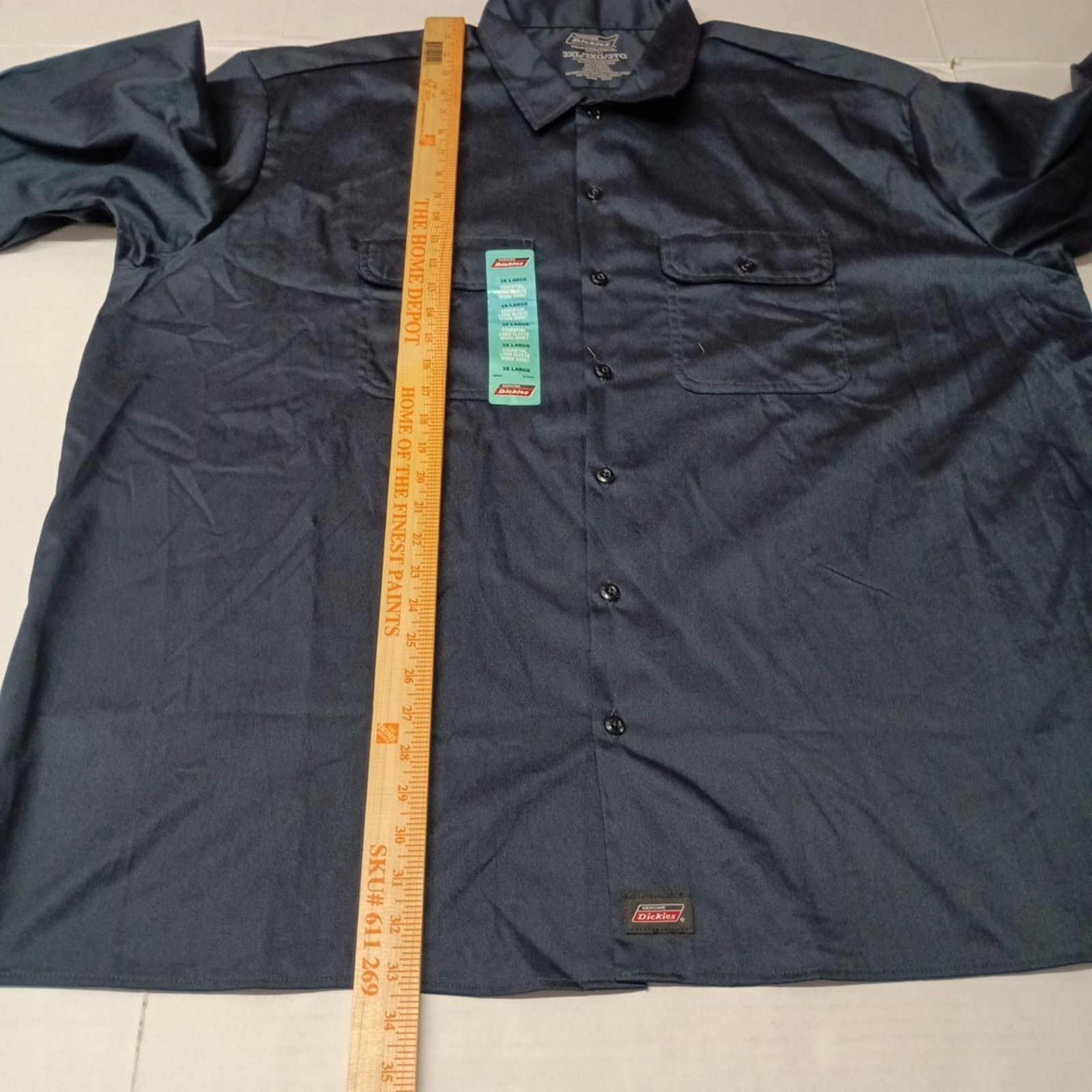 Dickies Dickies Long Sleeve Essential Work Shirt Men Size 3XL Blue Size US XXL / EU 58 / 5 - 6 Thumbnail